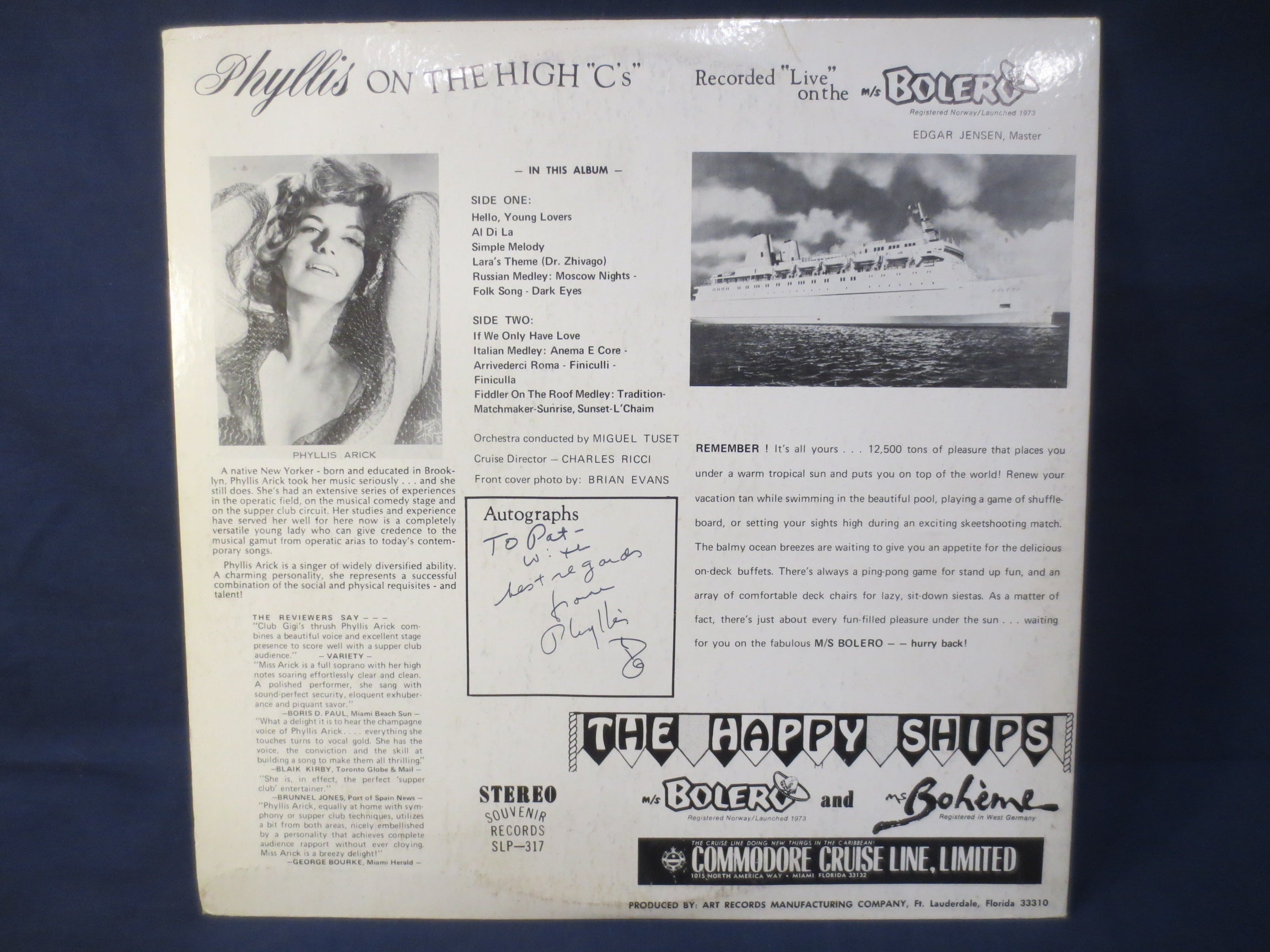 Phillis on the High C's – Souvenir (1973) Vinyl LP
