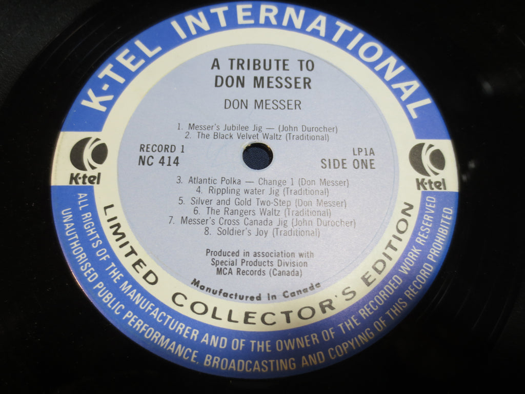 Don Messer's Jubilee – Fiddle & Folk Vinyl LP