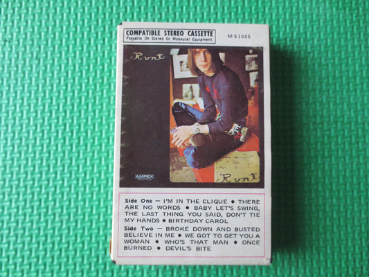 TODD RUNDGREN, DEBUT Album, Runt Album, Runt,  Todd Rundgren Tapes, Tape Cassette, Tapes, Music Cassette, 1970 Cassette