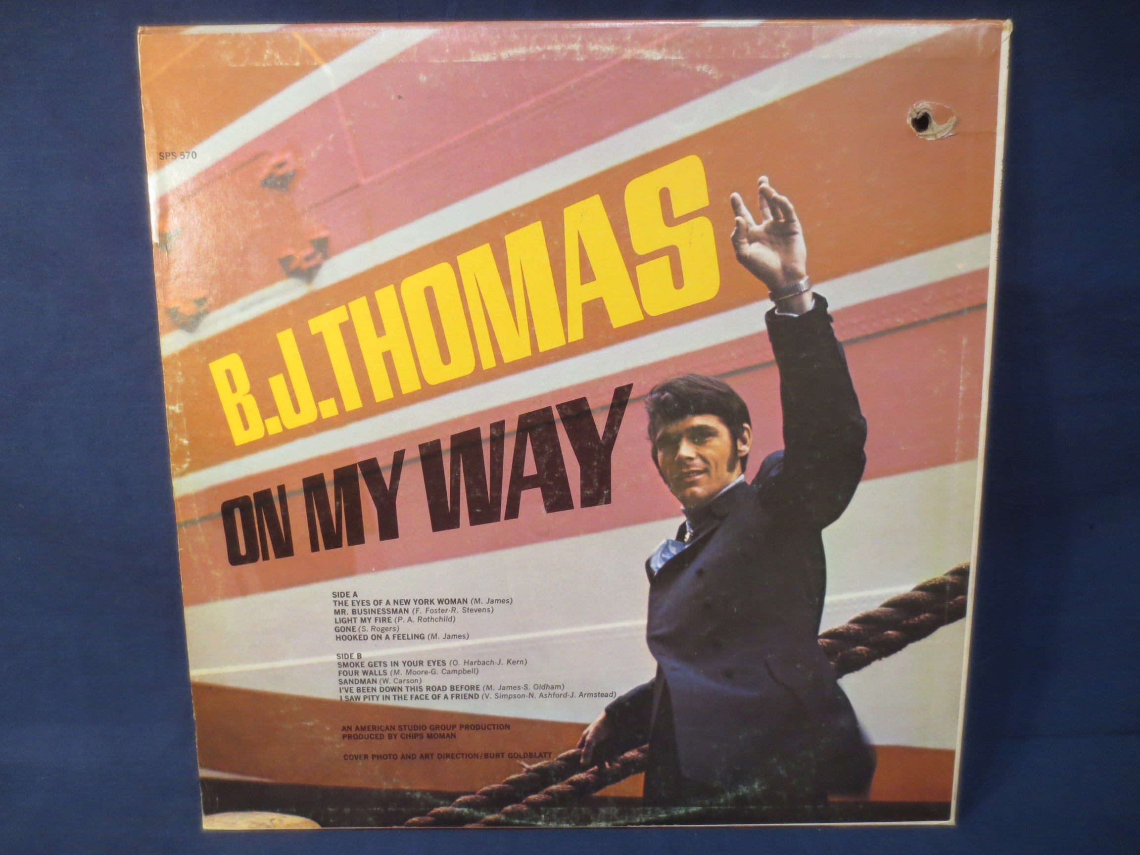 B.J. Thomas – On My Way (1968) Vinyl LP
