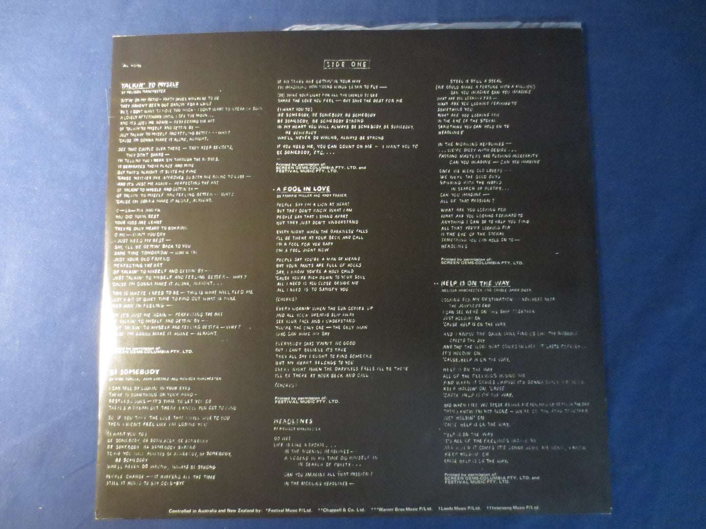 MELISSA MANCHESTER, Help Is On the Way, Vintage Vinyl, Record Vinyl, Records, Vinyl Records, Vinyl Albums, Lp, 1976 Records