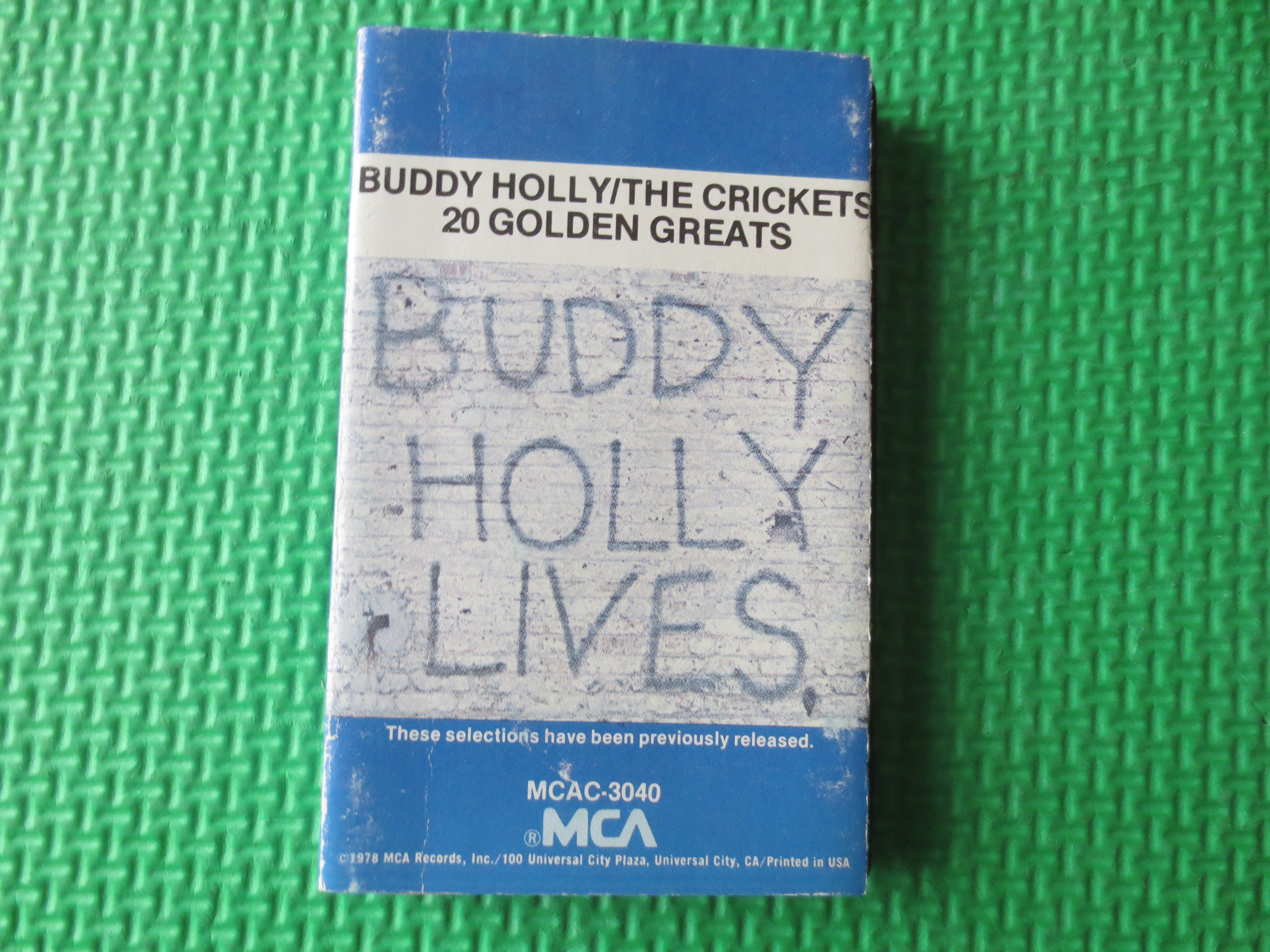 Buddy Holly – 20 Golden Greats (1978) Cassette