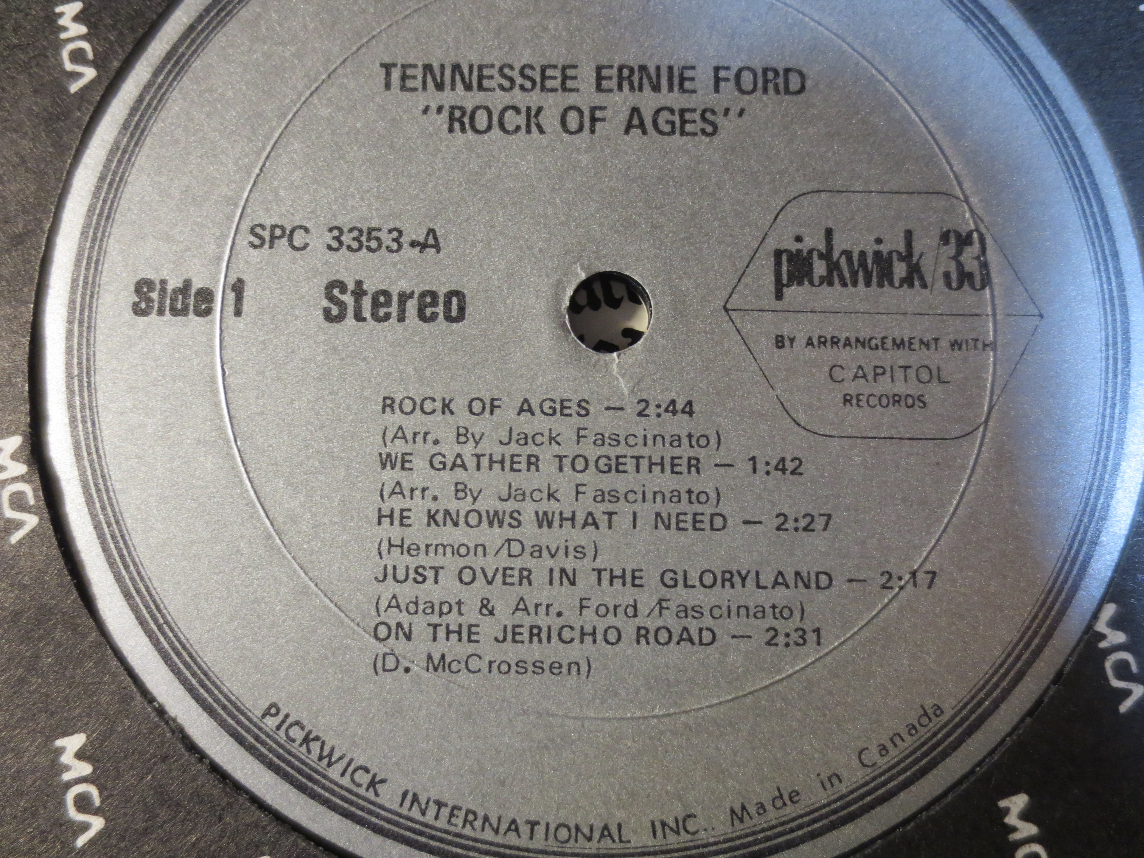 Tennessee Ernie Ford – Rock of Ages (c.1972) Vinyl LP