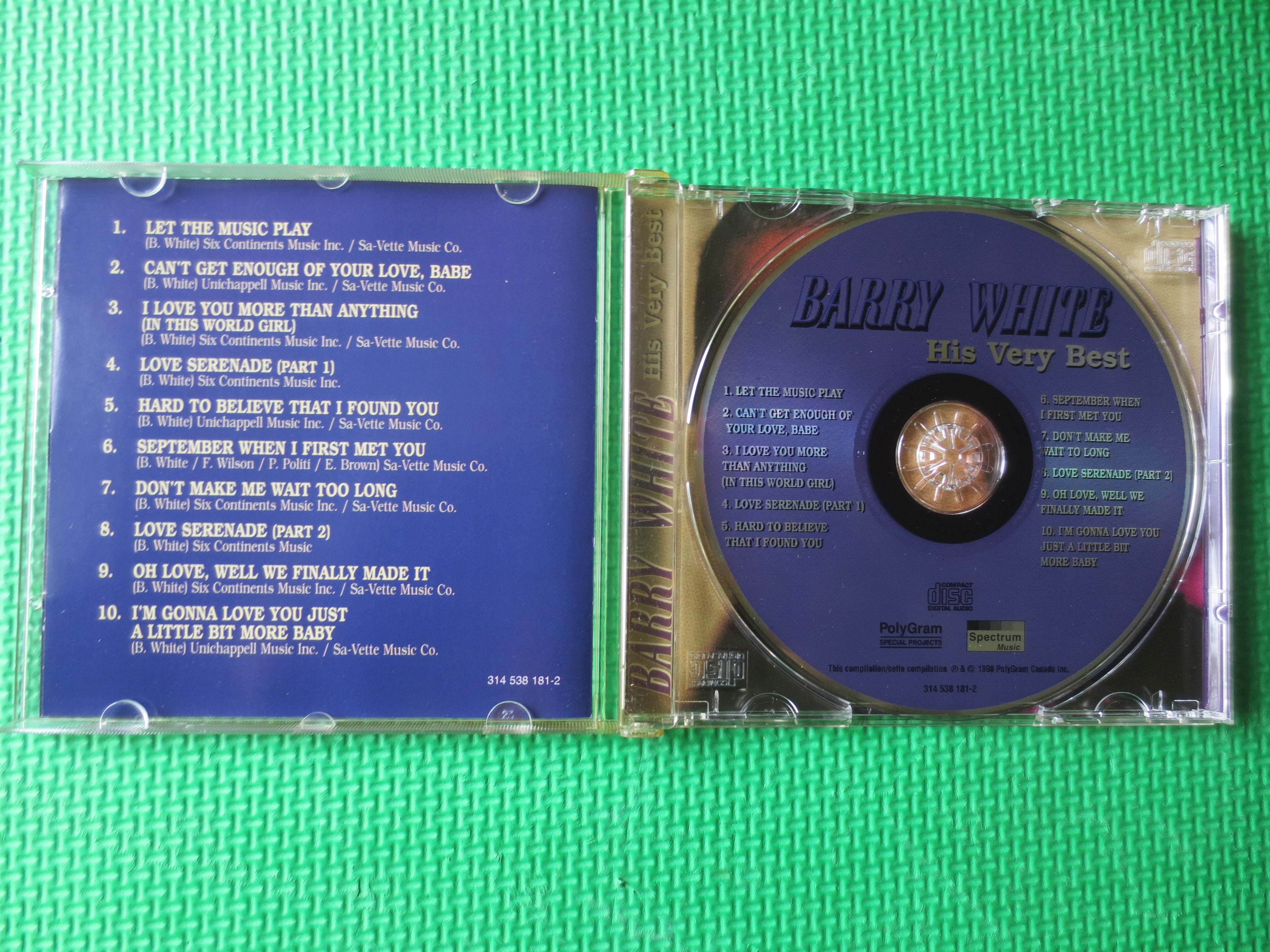 Barry White – His Very Best (1998) CD