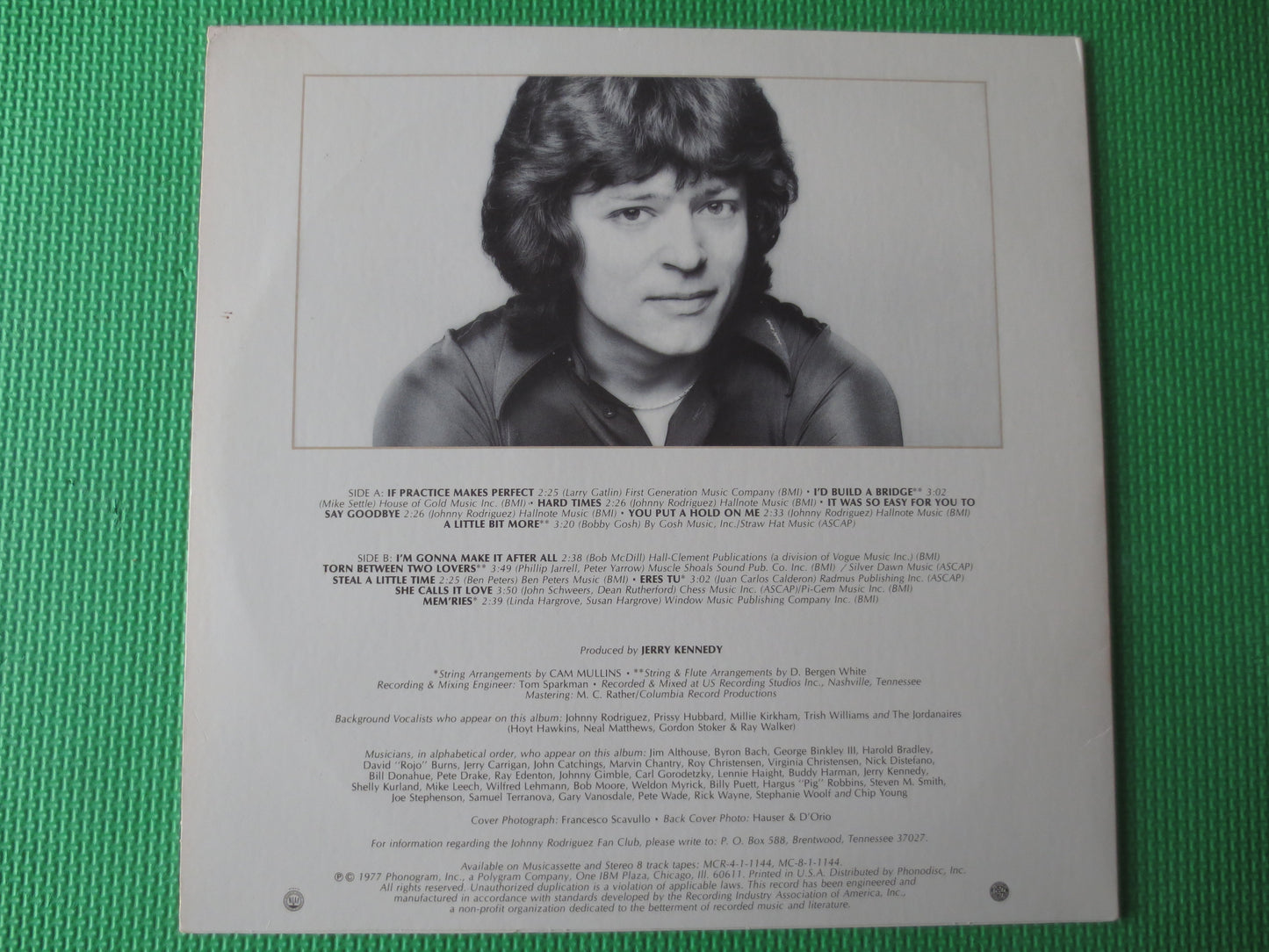 JOHNNY RODRIGUEZ, Practice Makes PERFECT, Country Records, Vintage Vinyl, Record Vinyl, Records, Vinyl Albums, 1977 Records