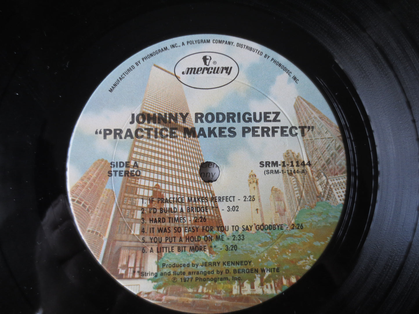 JOHNNY RODRIGUEZ, Practice Makes PERFECT, Country Records, Vintage Vinyl, Record Vinyl, Records, Vinyl Albums, 1977 Records