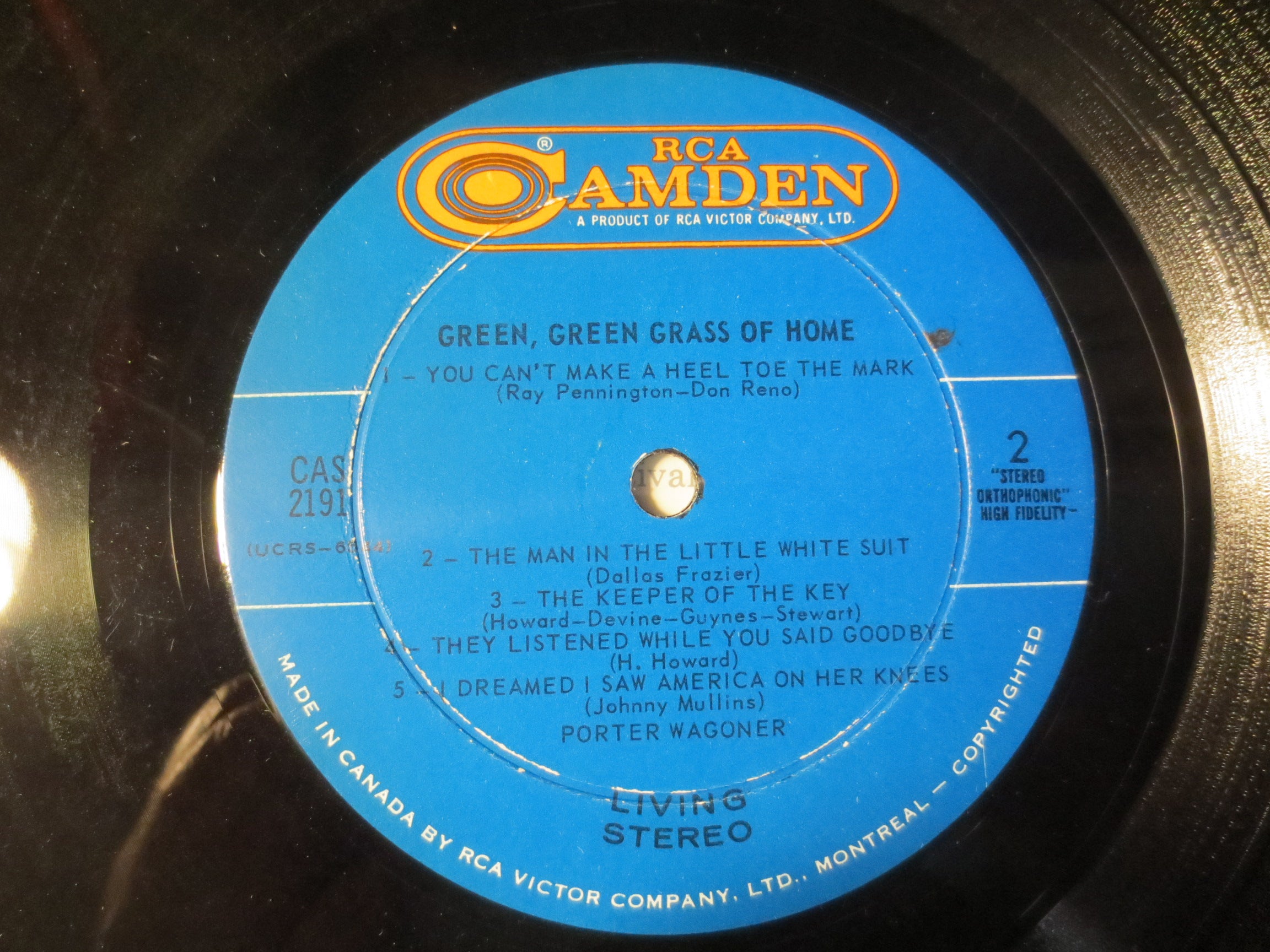 Porter Wagoner – Green, Green Grass of Home (1967) Vinyl LP