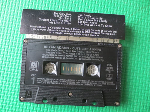 Bryan Adams – Cuts Like a Knife (1983) Cassette