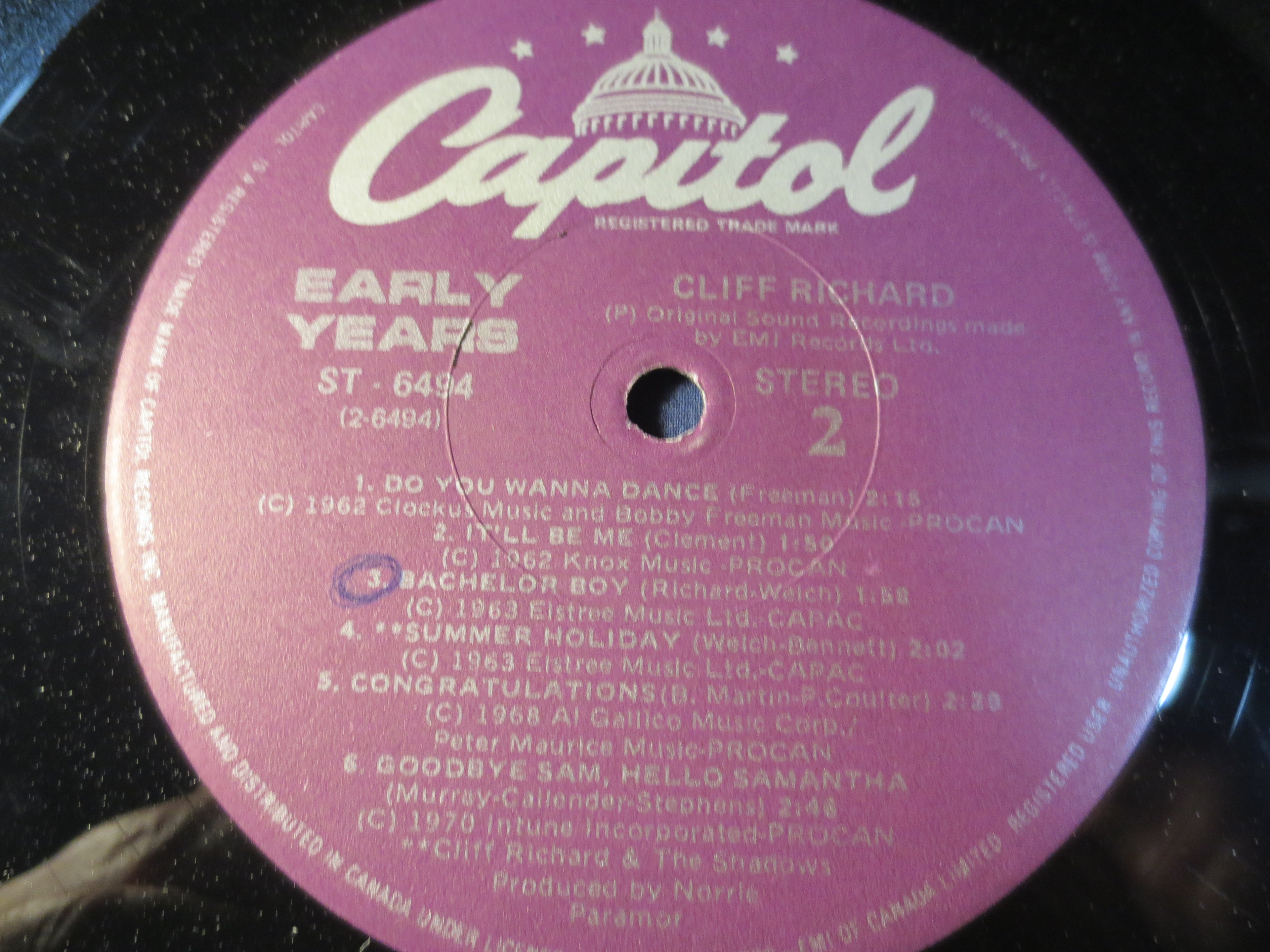 Cliff Richard – Early Years (1982) Vinyl LP