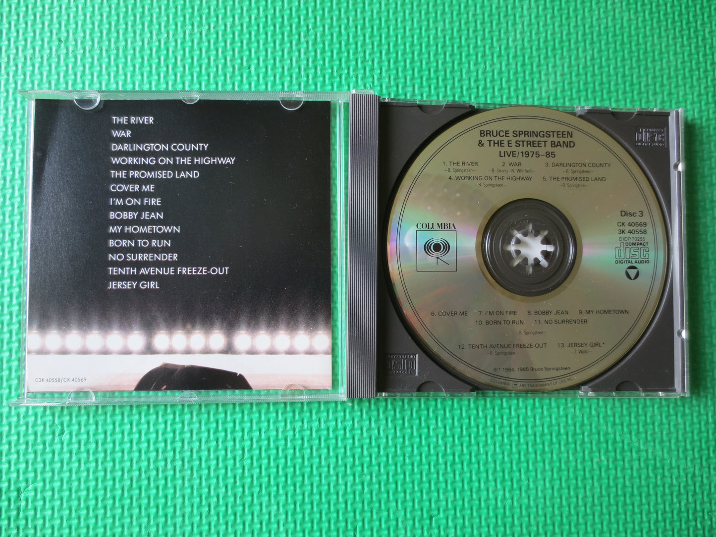 BRUCE SPRINGSTEEN, LIVE 1975-85, Bruce Springsteen Cd, Classic Rock Cd, Bruce Springsteen Lp, Music Cd, 1986 Compact Discs