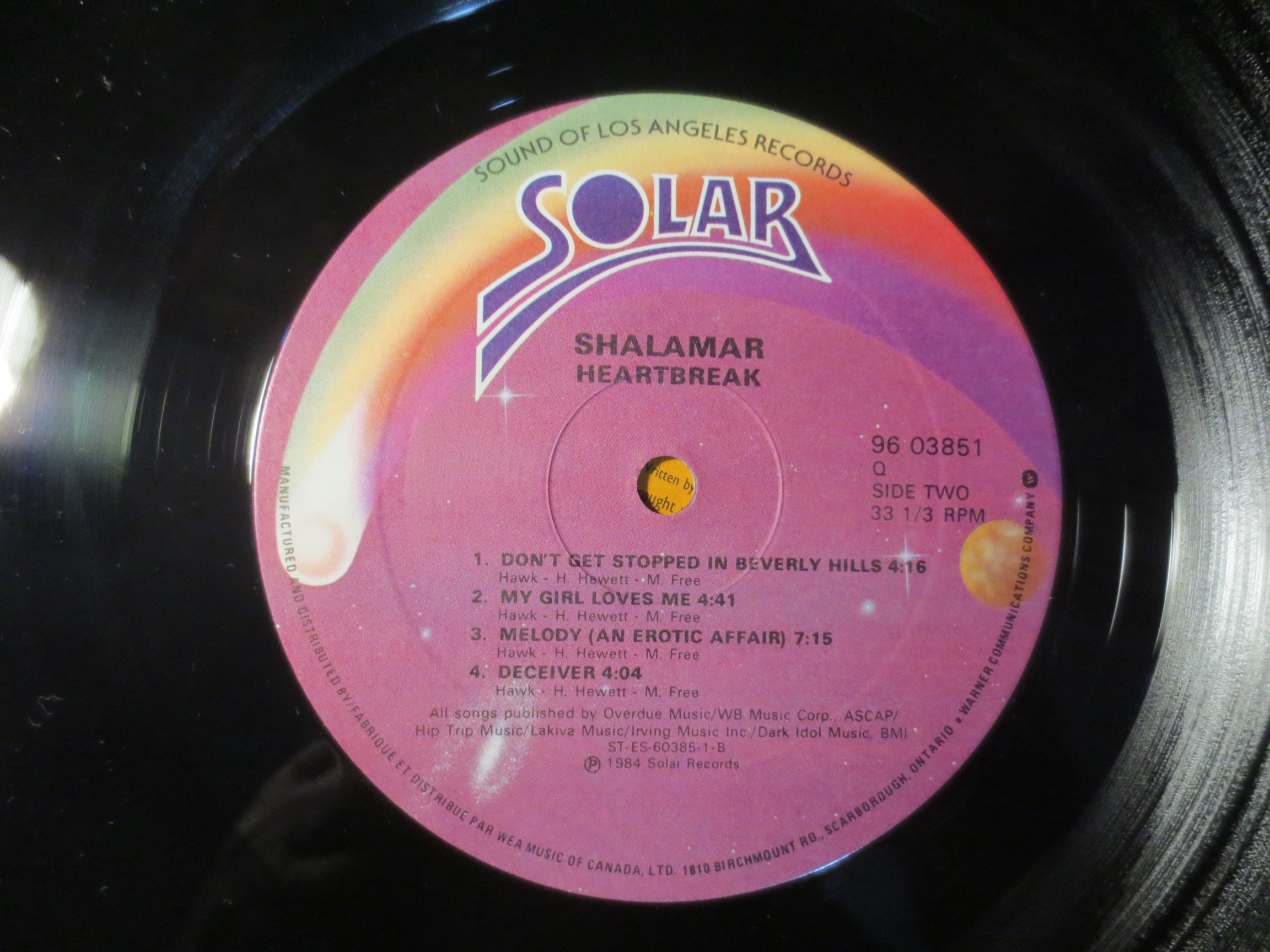 Shalamar – Heart Break (1984) Vinyl LP