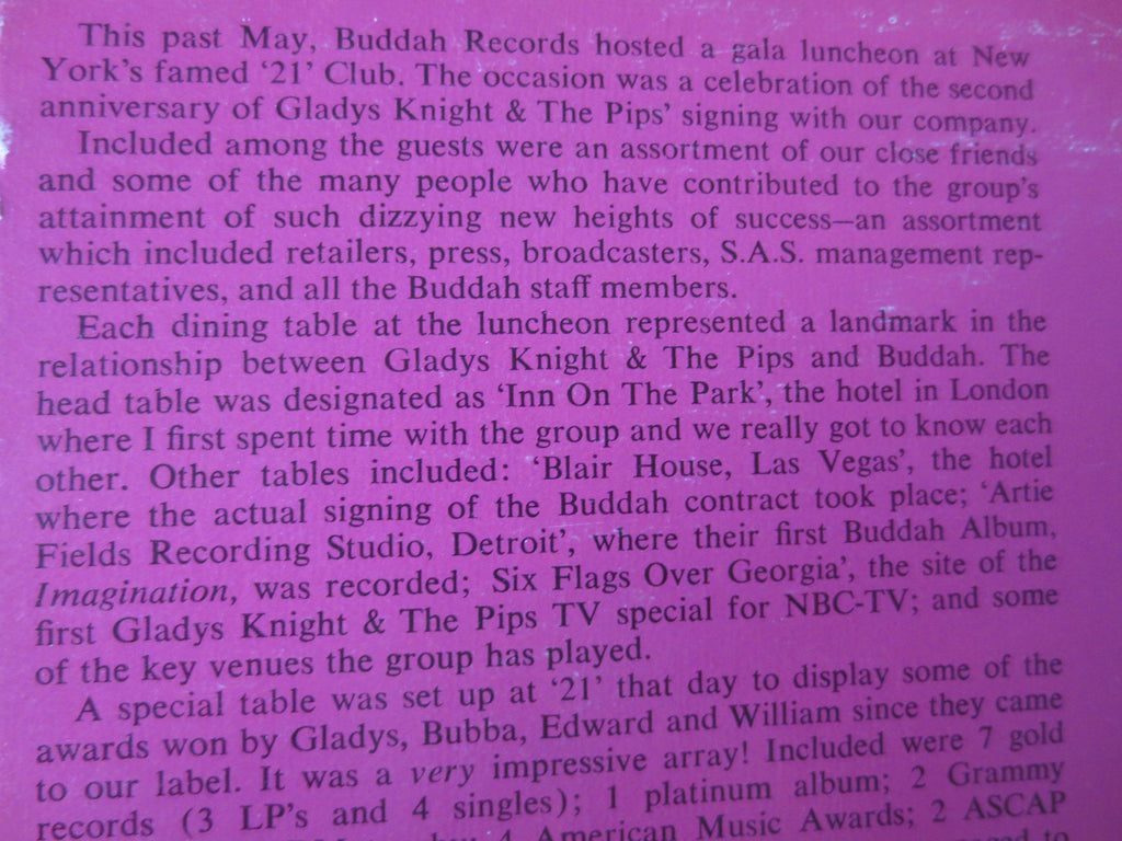 Gladys Knight & the Pips – 2nd Anniversary (1975) Vinyl LP