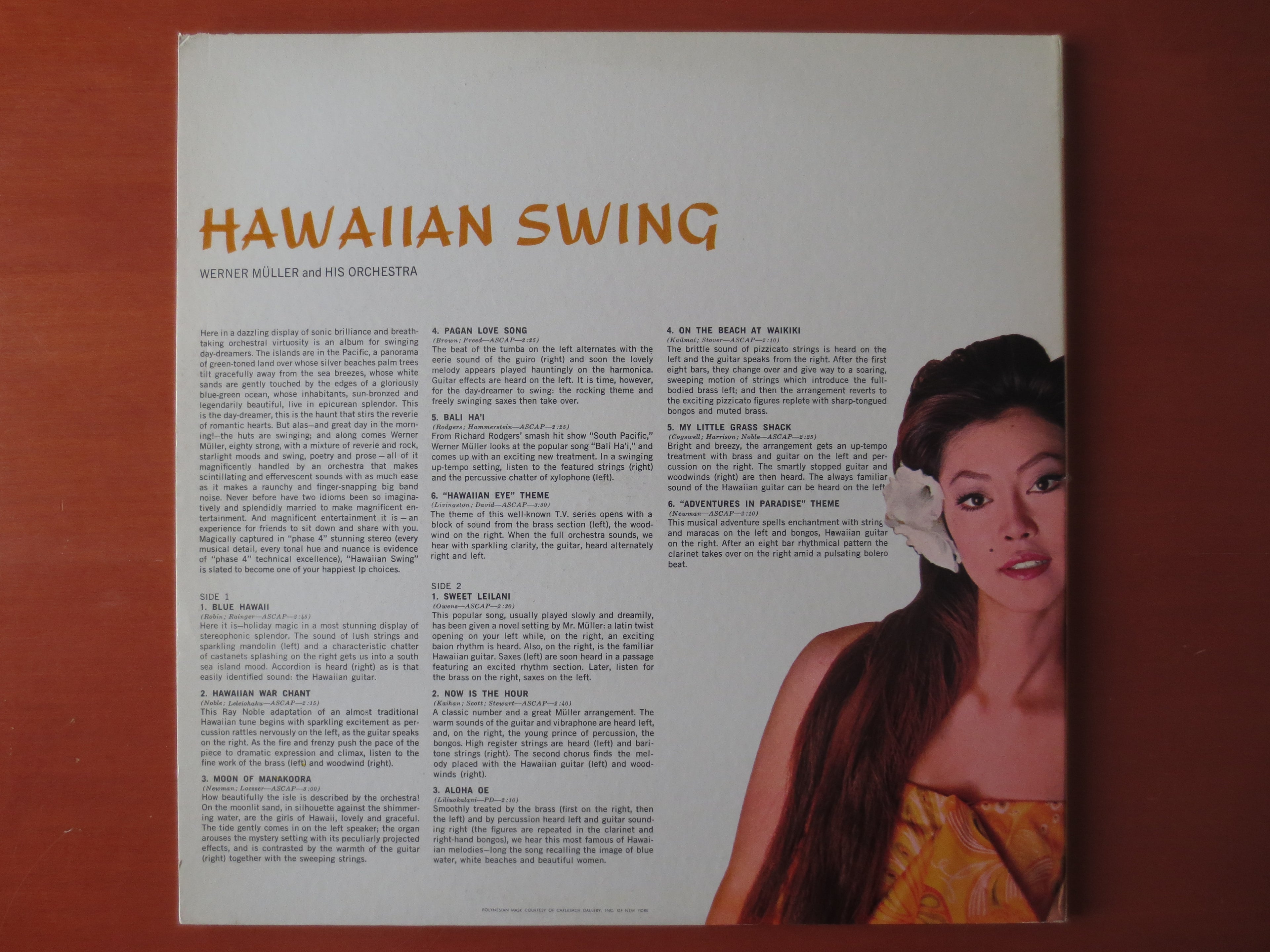 Werner Müller – Hawaiian Swing (1963) Vinyl LP