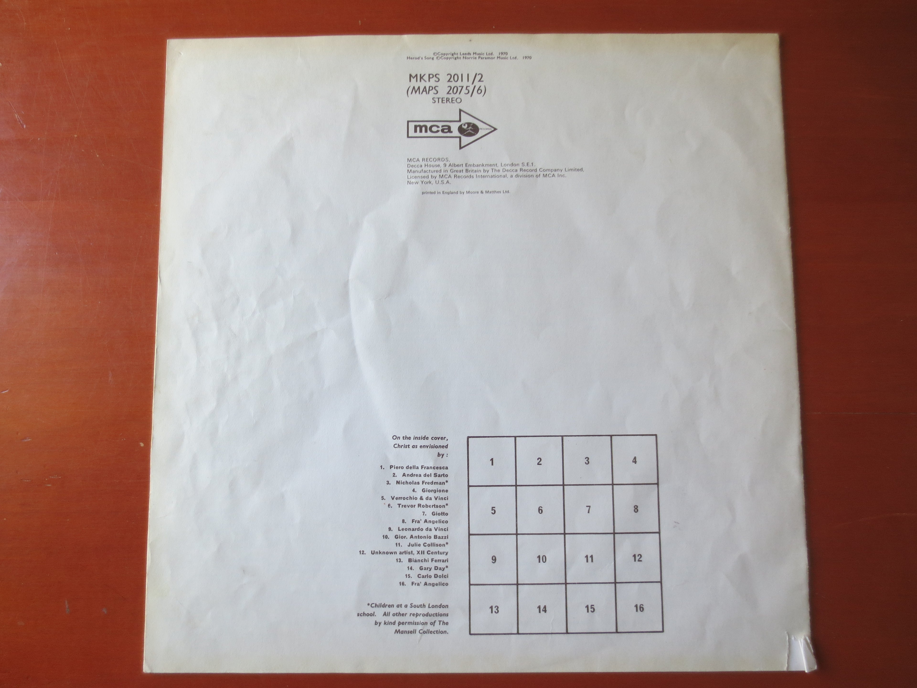 Jesus Christ Superstar – Original 1970 Double LP Soundtrack