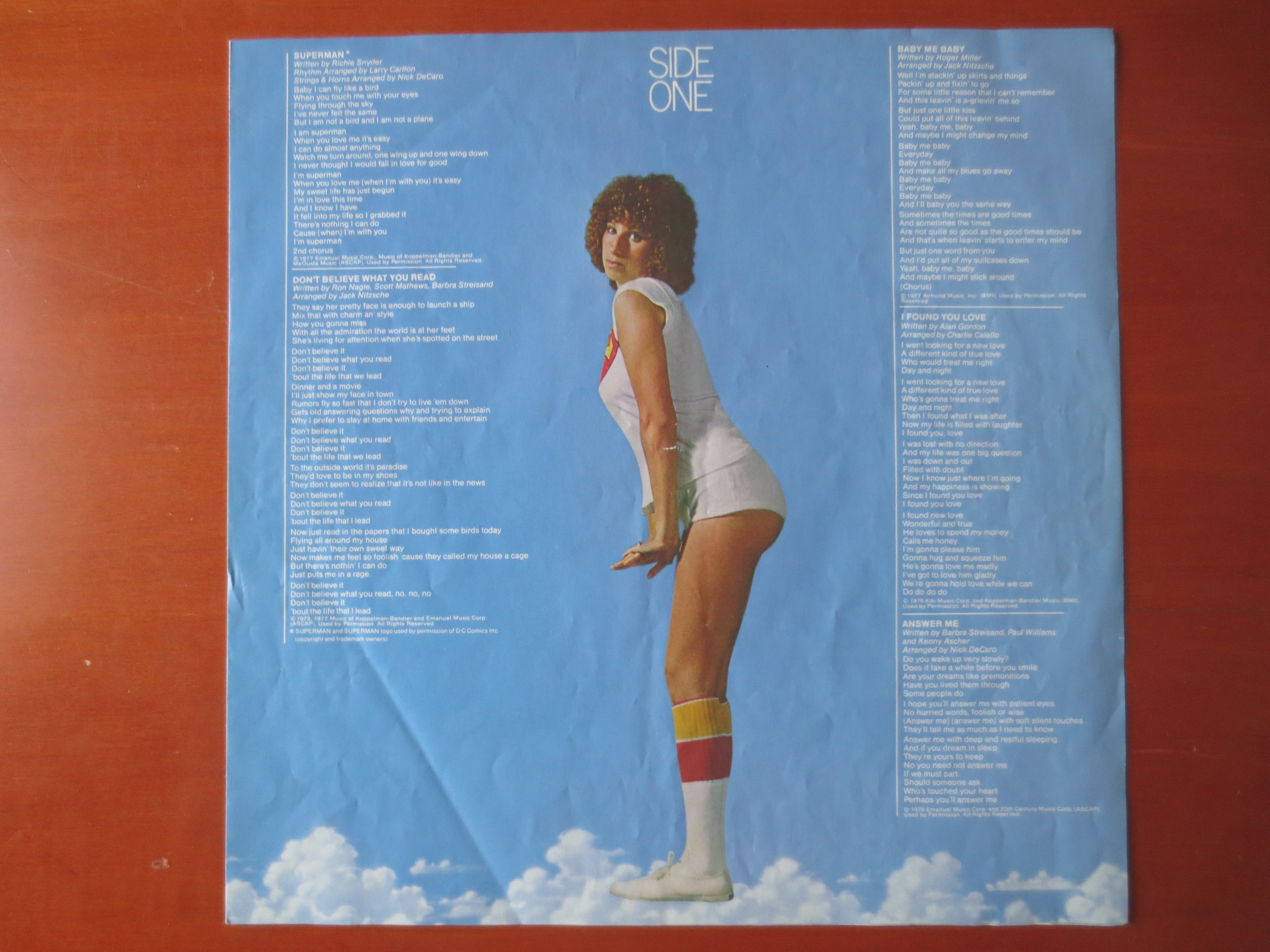 Barbra Streisand – Superman (1977) Vinyl LP
