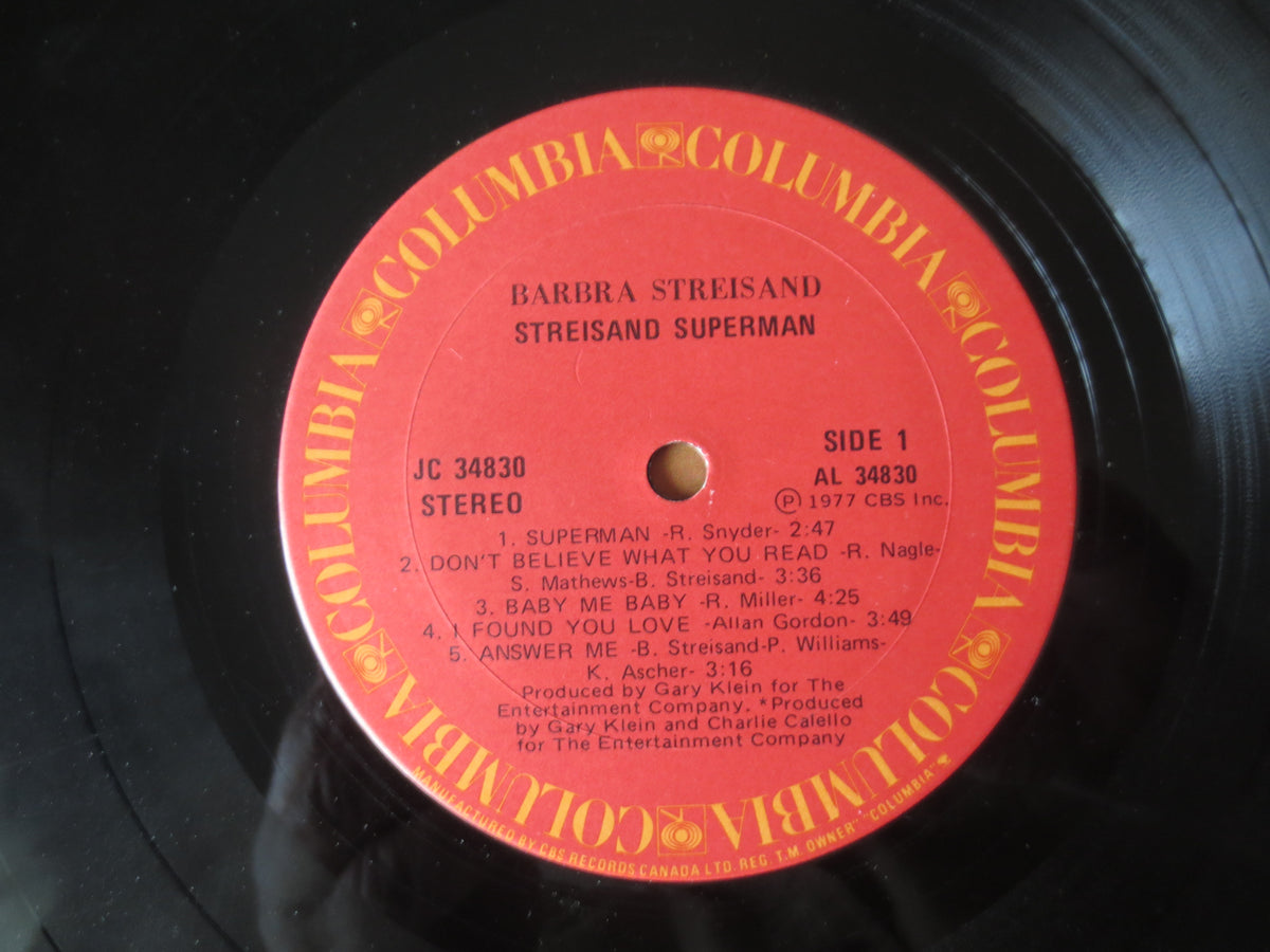 Barbra Streisand – Superman (1977) Vinyl LP