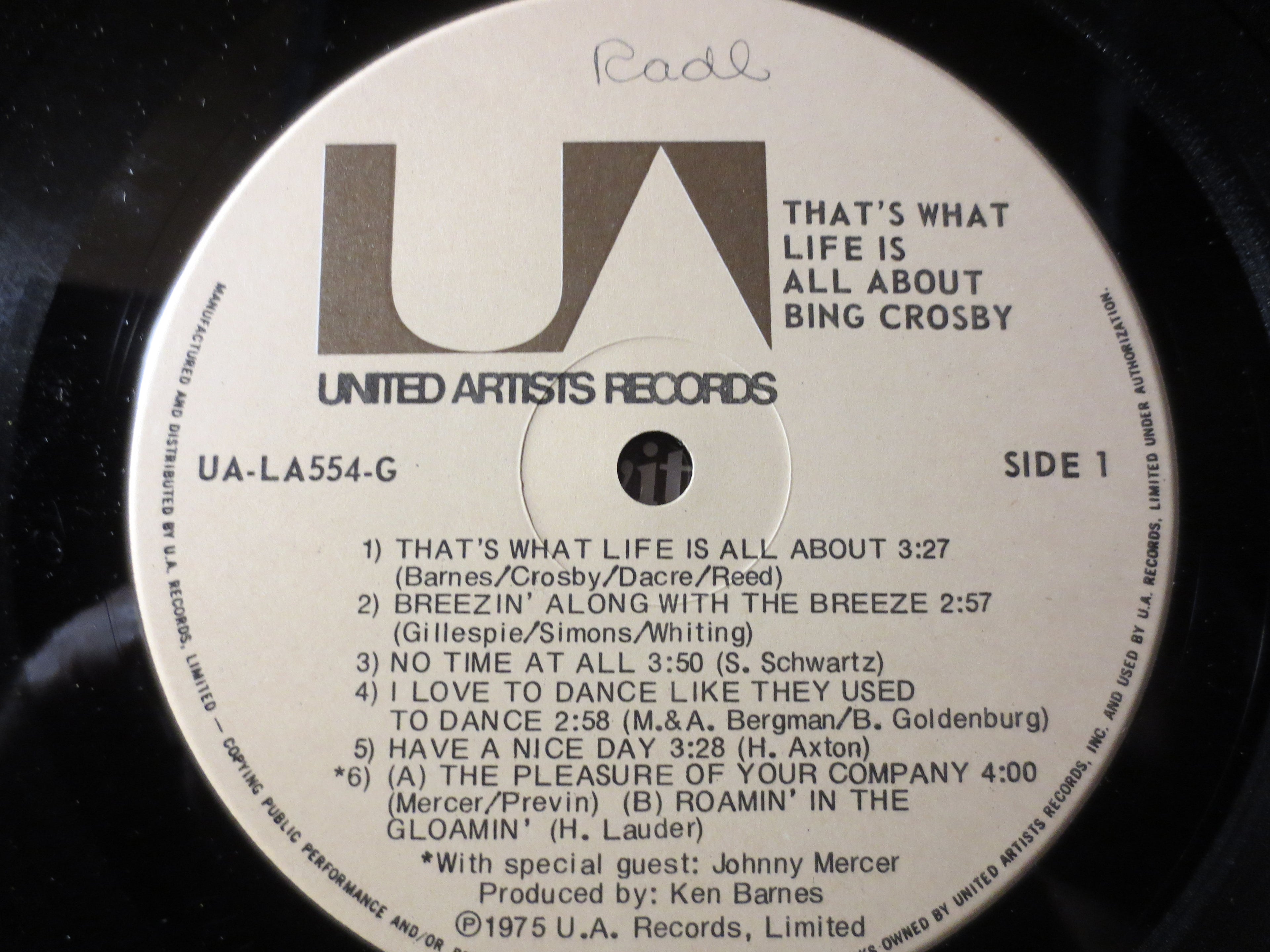 Bing Crosby – That's What Life Is All About (1975) Vinyl LP