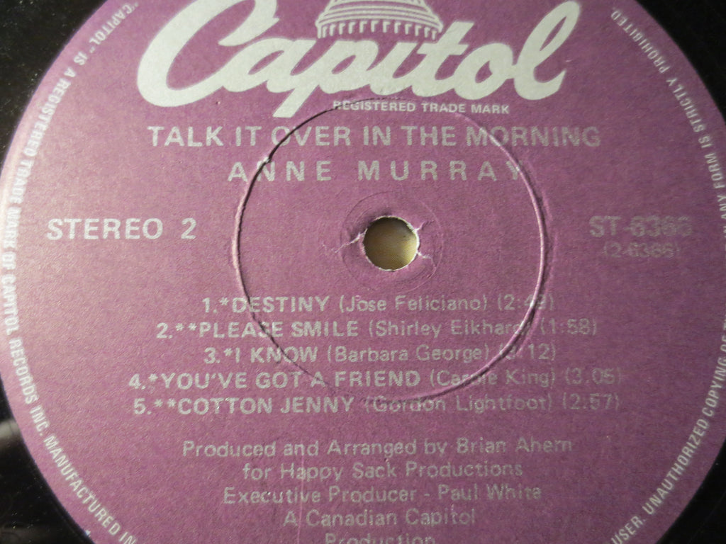 Anne Murray – Talk It Over in the Morning (1971) Vinyl LP