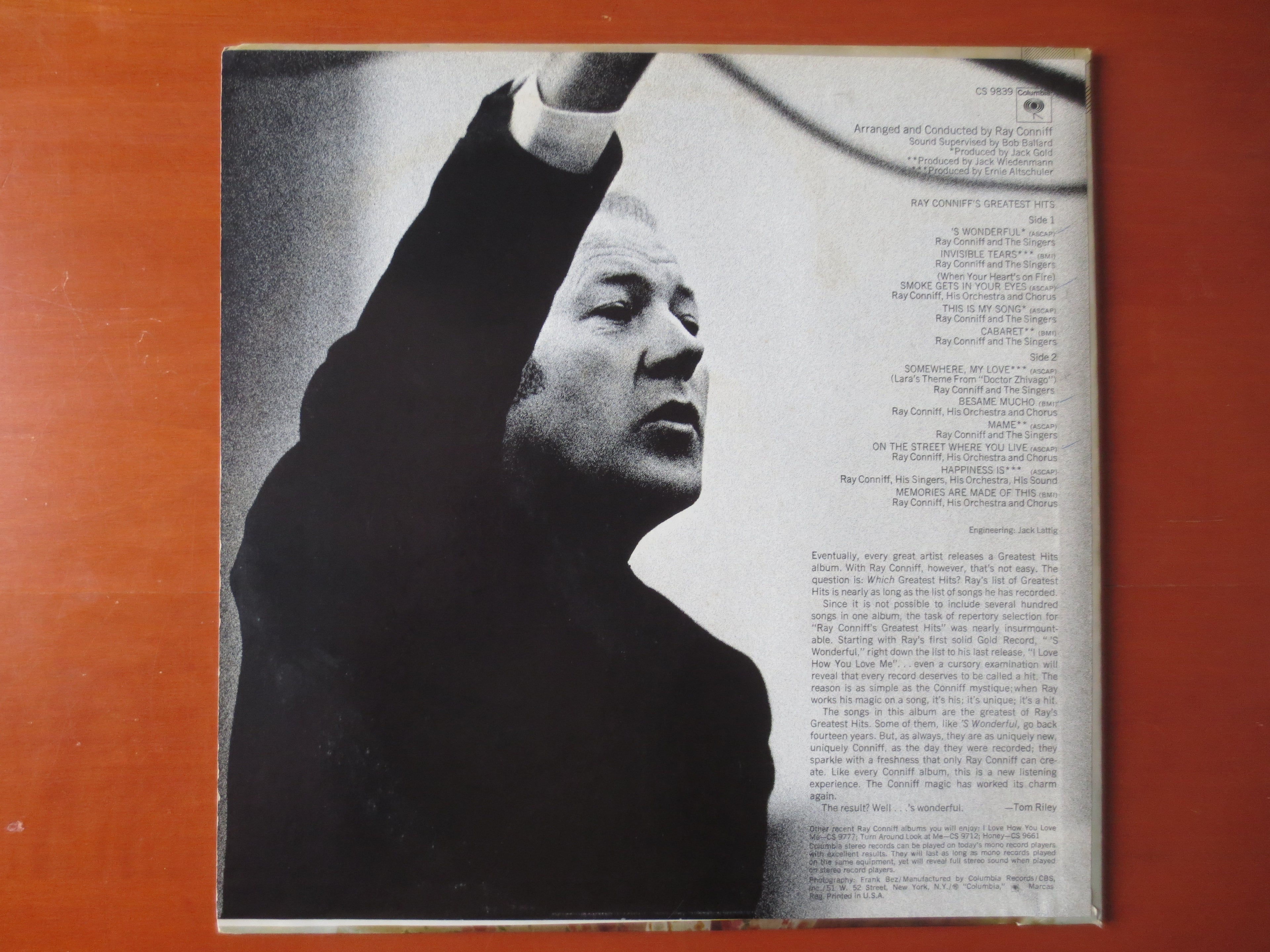 Ray Conniff – Greatest Hits (1968) Vinyl LP