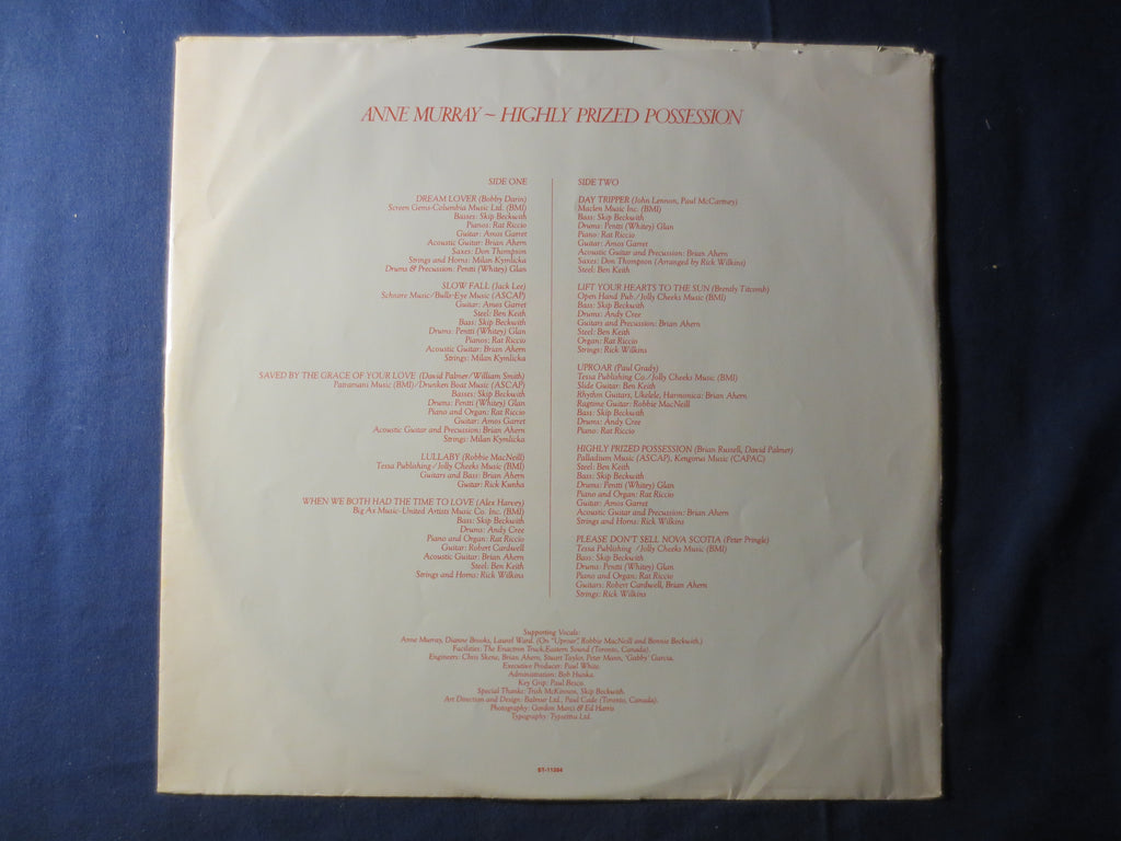 Anne Murray – Highly Prized Possession (1974) Vinyl LP