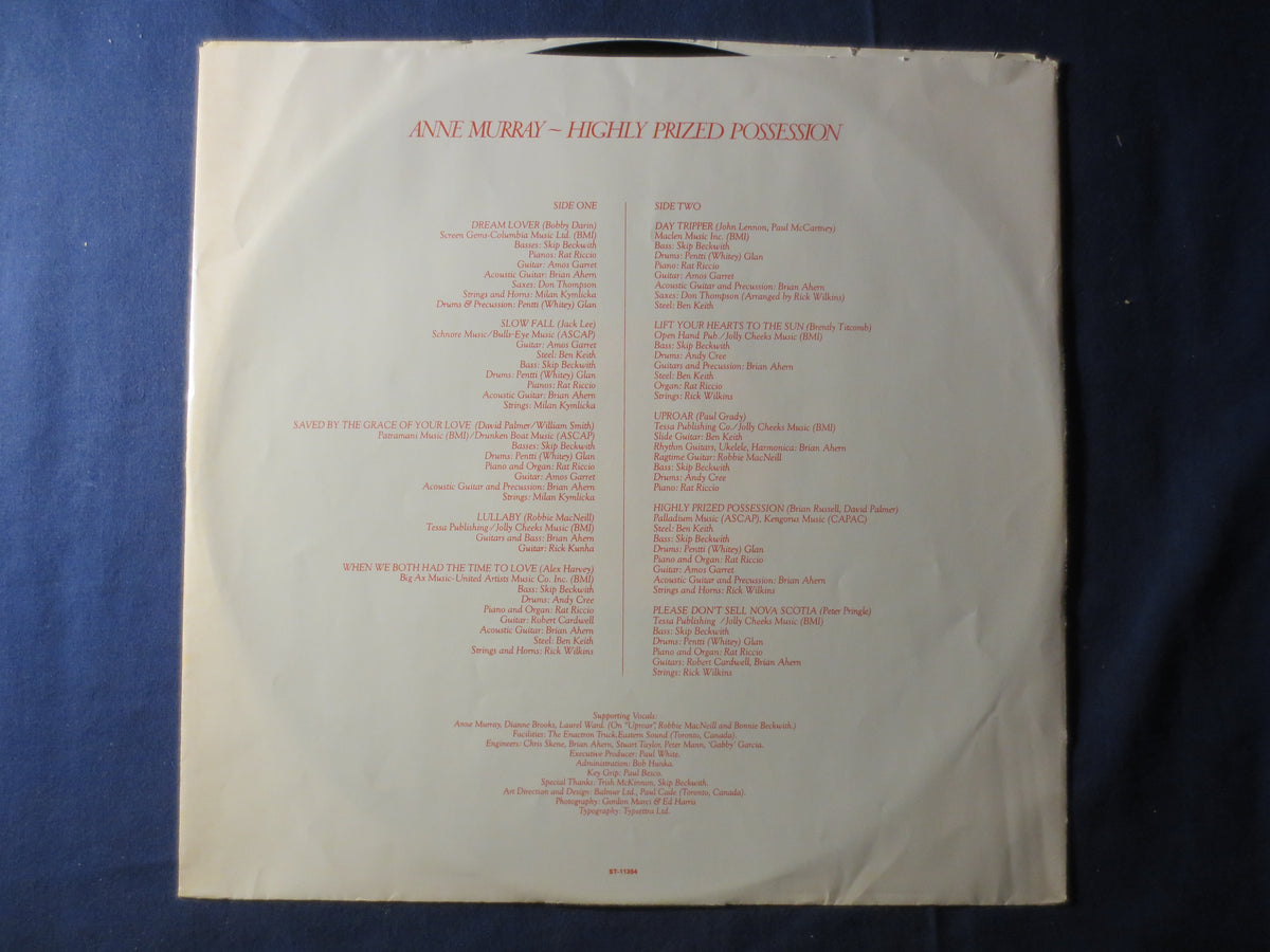 Anne Murray – Highly Prized Possession (1974) Vinyl LP