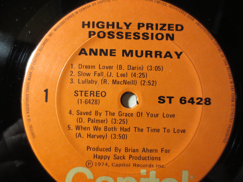 Anne Murray – Highly Prized Possession (1974) Vinyl LP