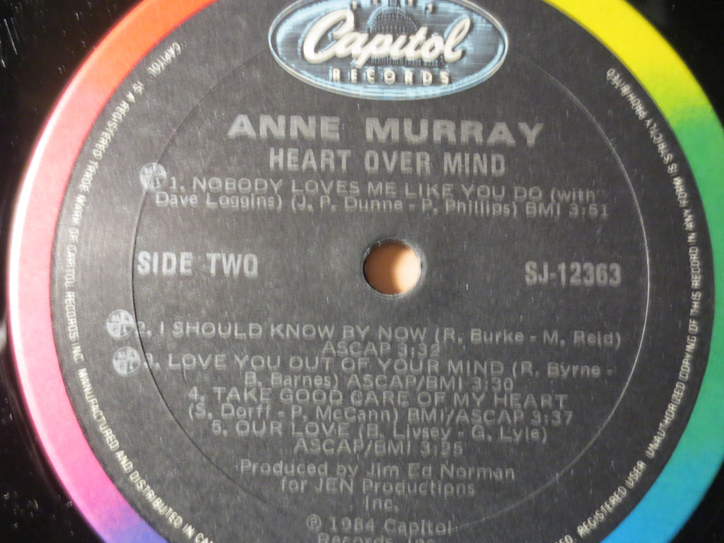 Anne Murray – Heart Over Mind (1985) [Vinyl LP]