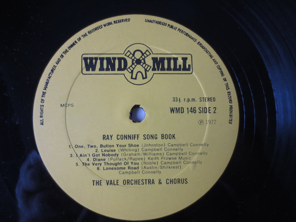 The Vale Orchestra & Chorus – Ray Conniff Song Book (1972) Vinyl LP