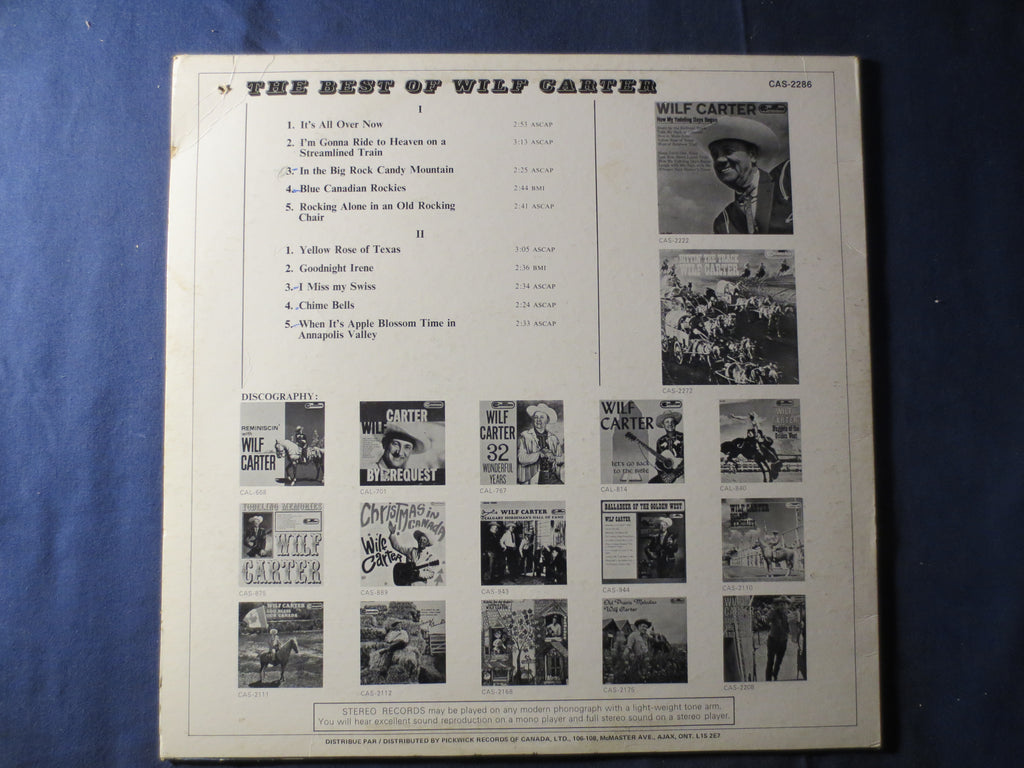 Wilf Carter – The Best of Wilf Carter (1969) Vinyl LP