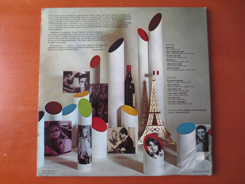 Maurice Larcange & the Roland Shaw Orchestra – The French Touch (1968) Vinyl LP