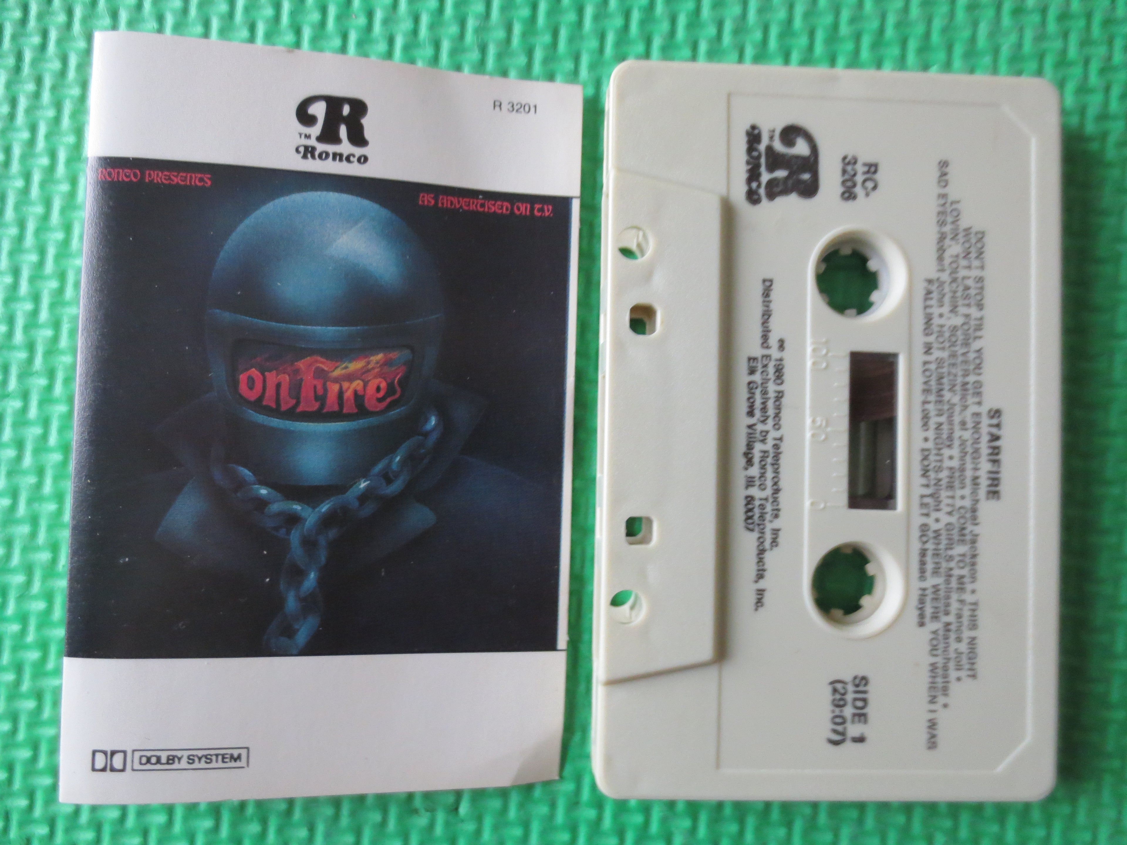 On Fire – Ronco Records Rock Music (1980) Cassette