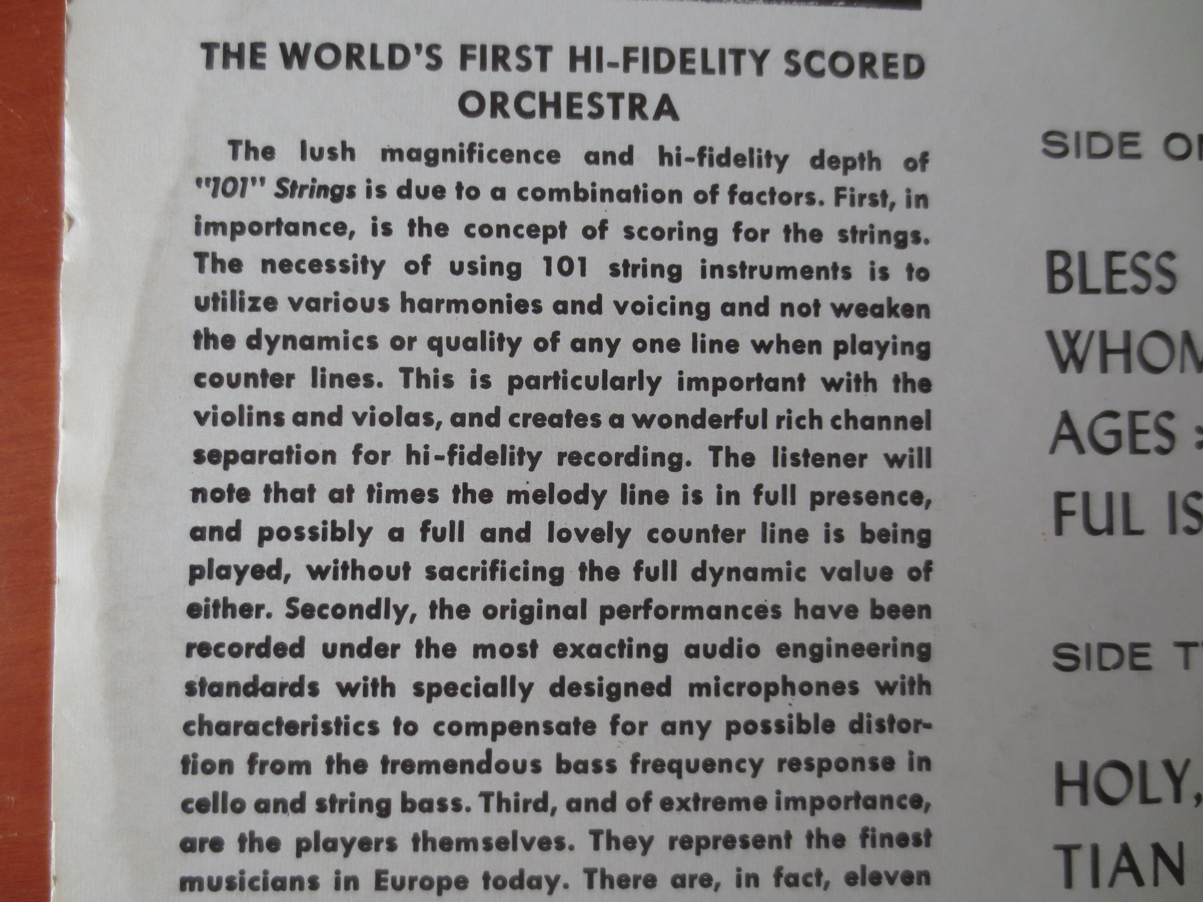 101 Strings – Inspiration and Meditation (1962) Vinyl LP