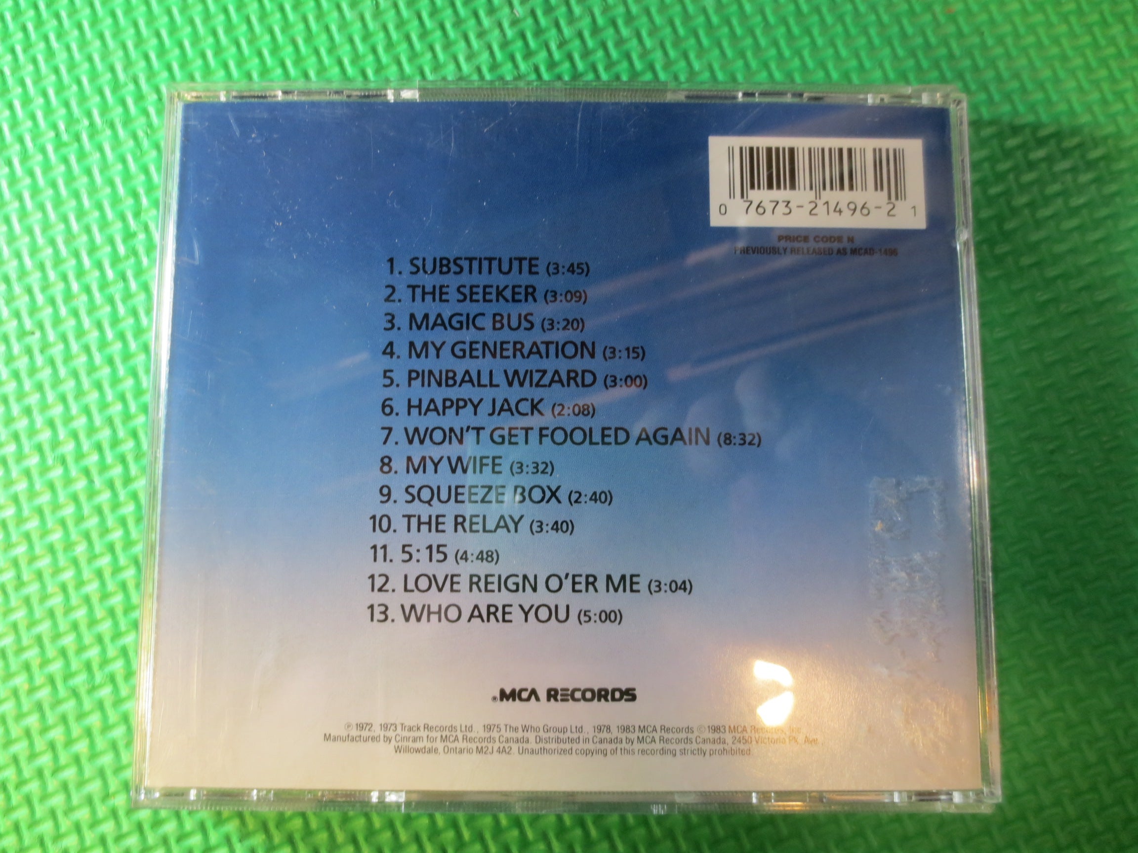 The Who – Greatest Hits CD