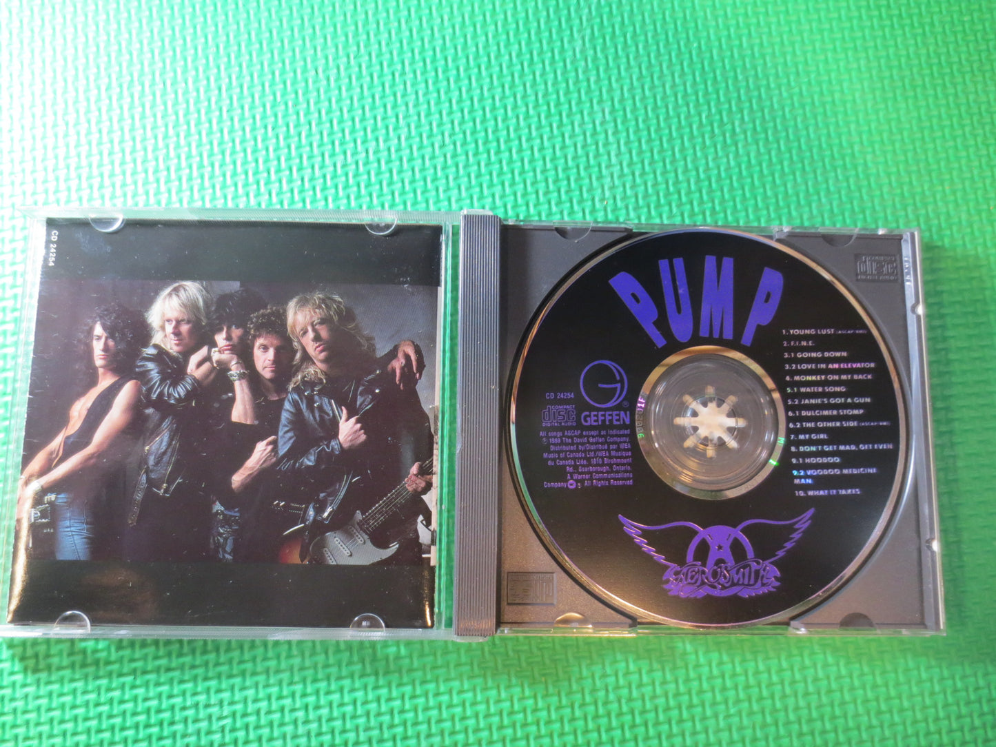 AEROSMITH, PUMP, AEROSMITH Cd, Pump Cd, Rock Cd, Aerosmith Lp, Cd Rock, Music Cd, Vintage Compact Disc, 1989 Compact Disc