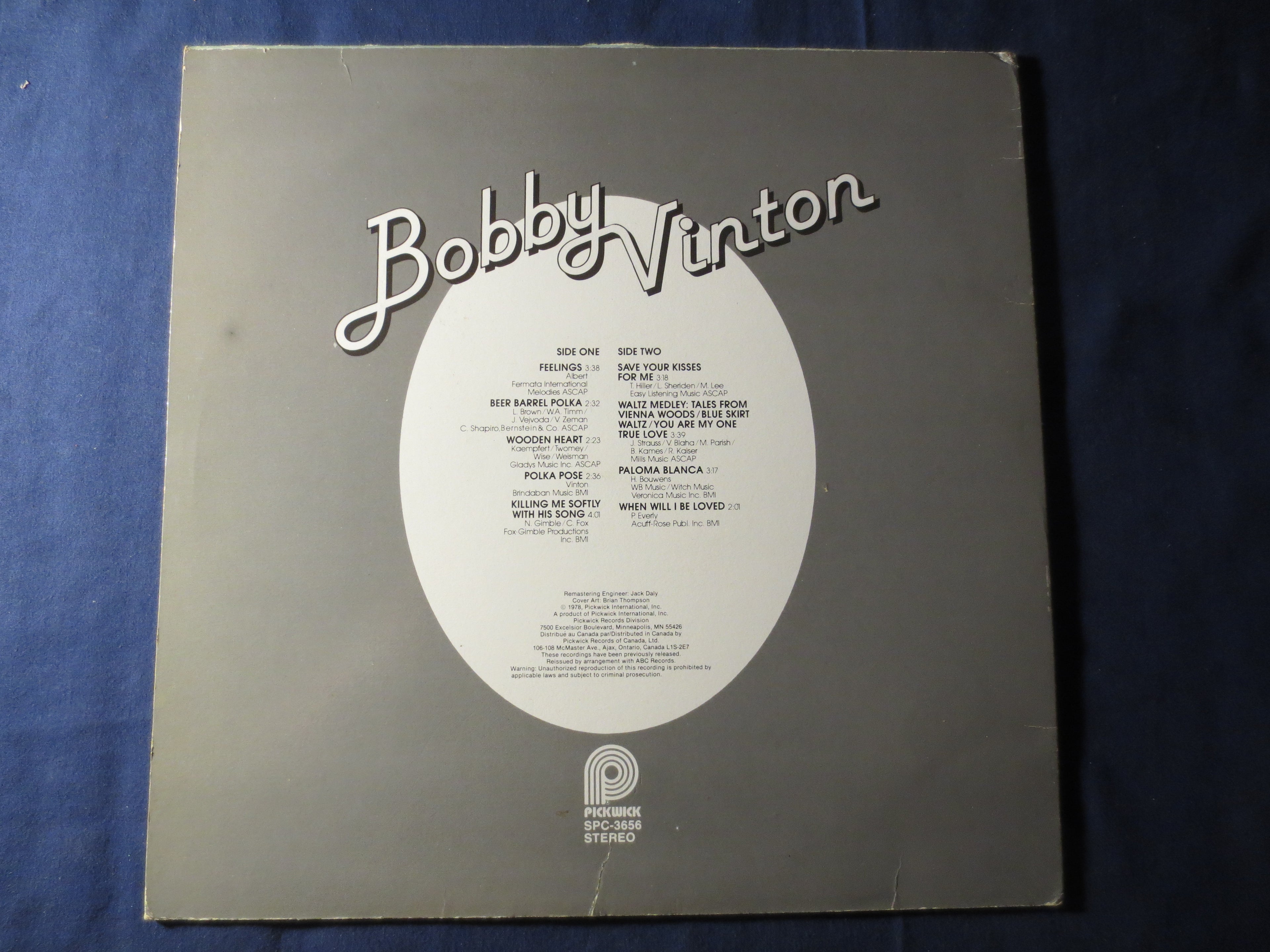 Bobby Vinton – Greatest Hits (1978) Vinyl LP