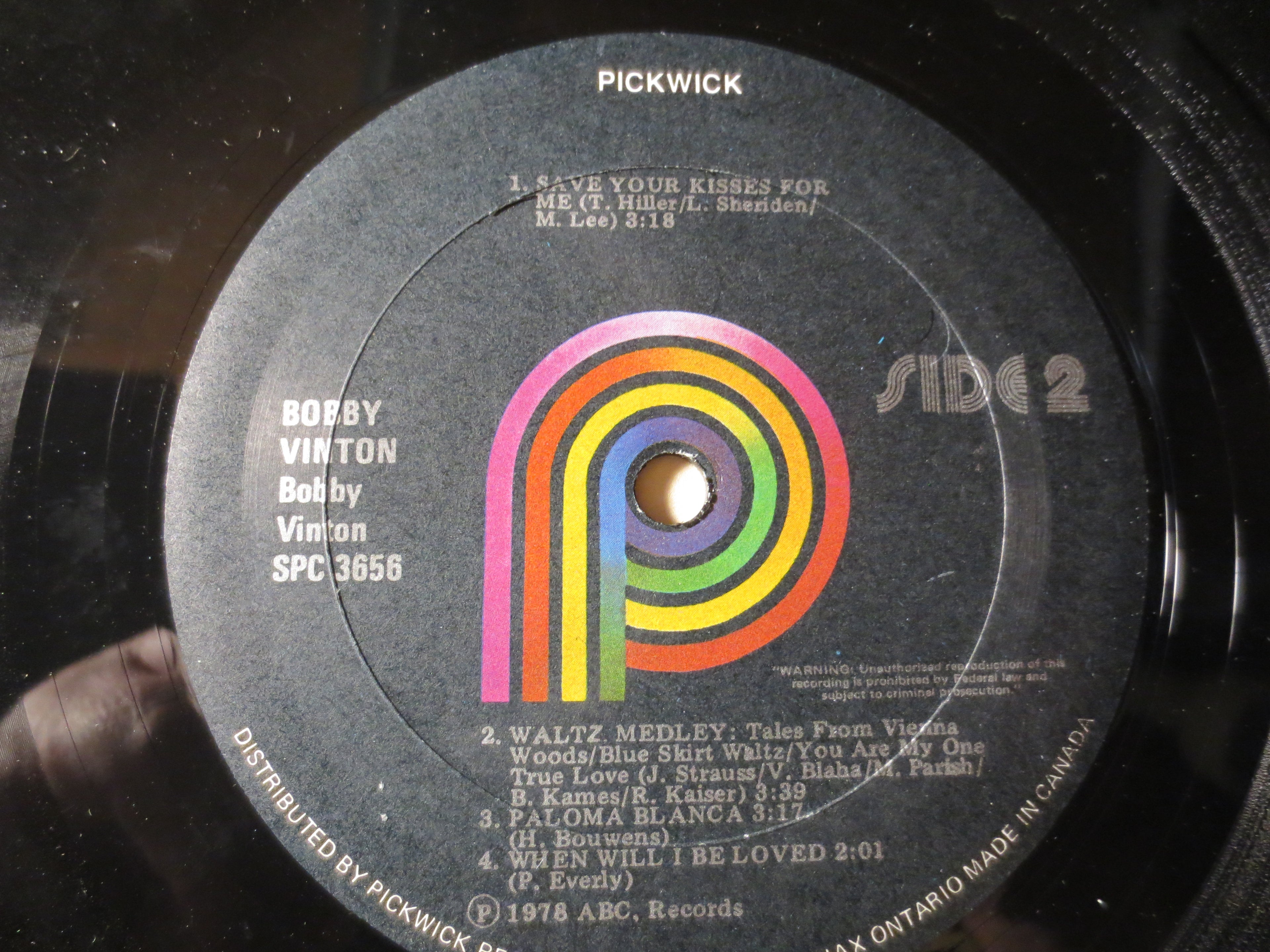 Bobby Vinton – Greatest Hits (1978) Vinyl LP