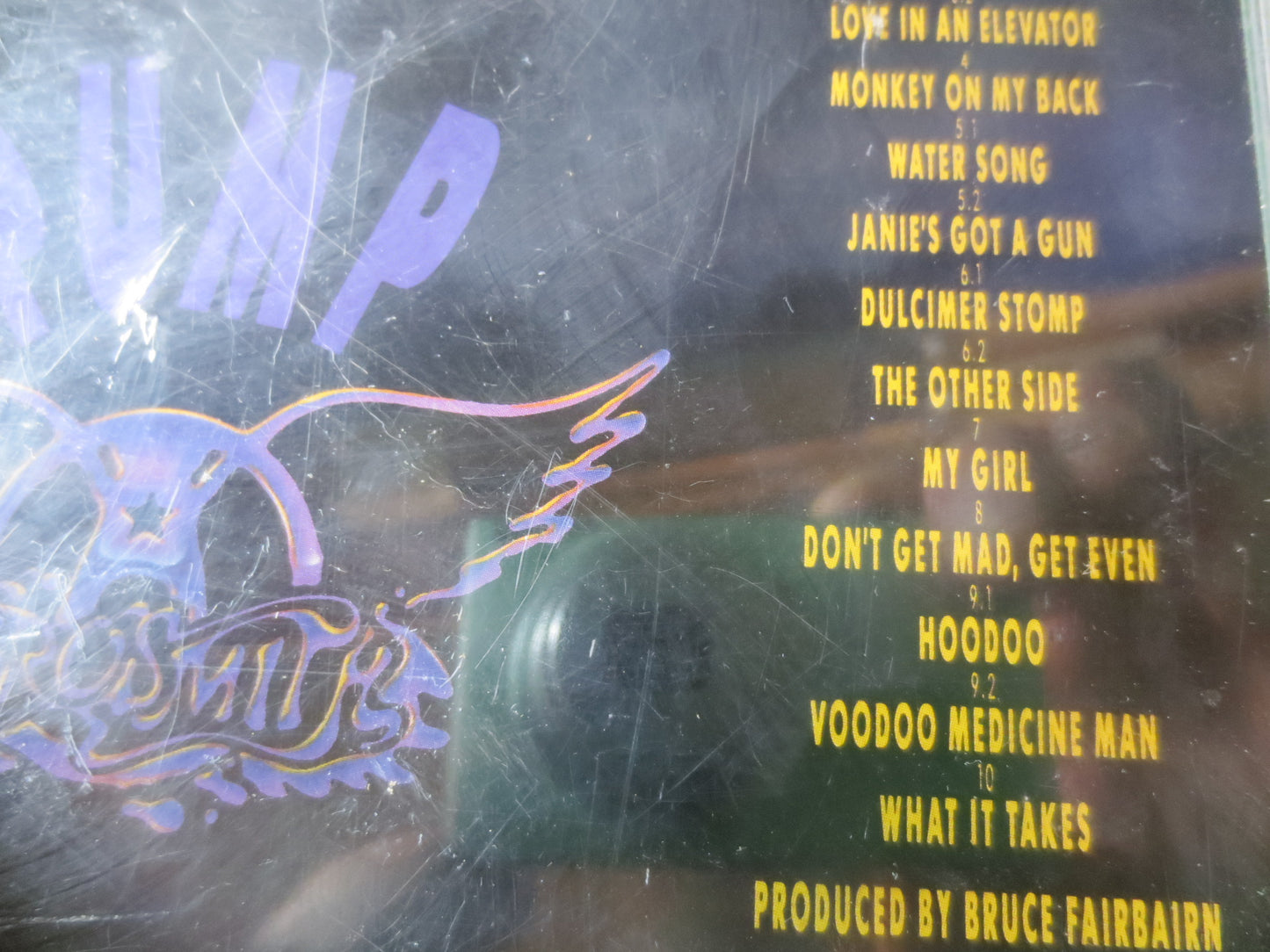 AEROSMITH, PUMP, AEROSMITH Cd, Pump Cd, Rock Cd, Aerosmith Lp, Cd Rock, Music Cd, Vintage Compact Disc, 1989 Compact Disc