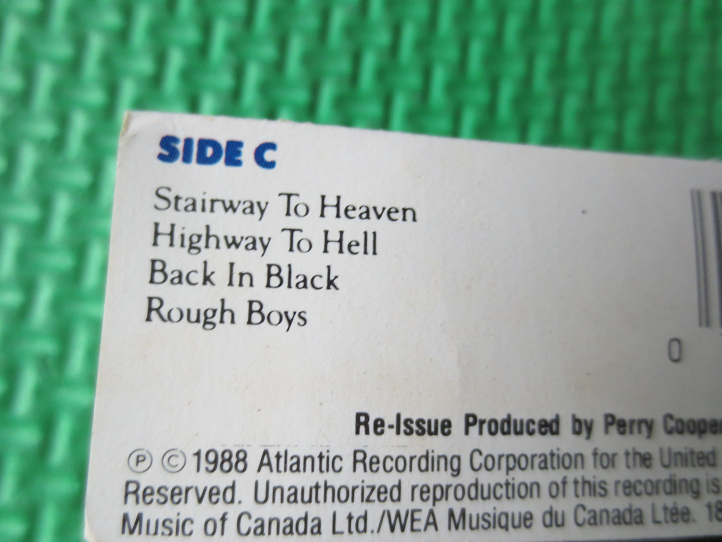 CLASSIC ROCK, 1971-1988, ROCK Cassettes, Rock Music Tape, Tapes, Tape Cassette, Music Cassette, Cassettes, 1988 Cassette