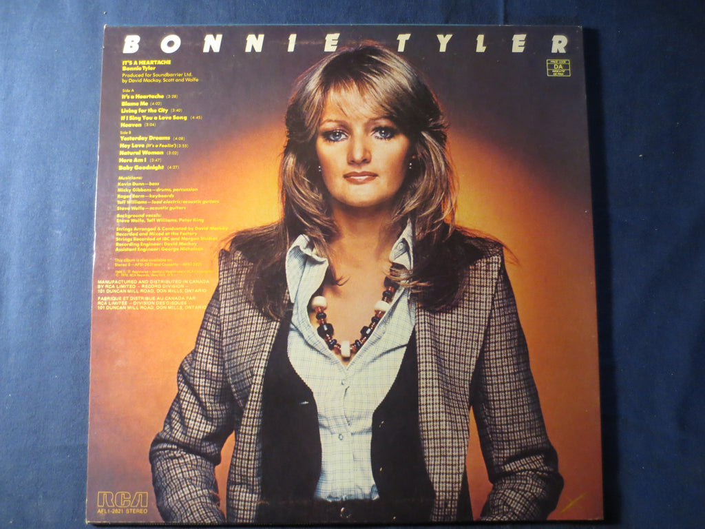 Bonnie Tyler – It's a Heartache (1978) Vinyl LP
