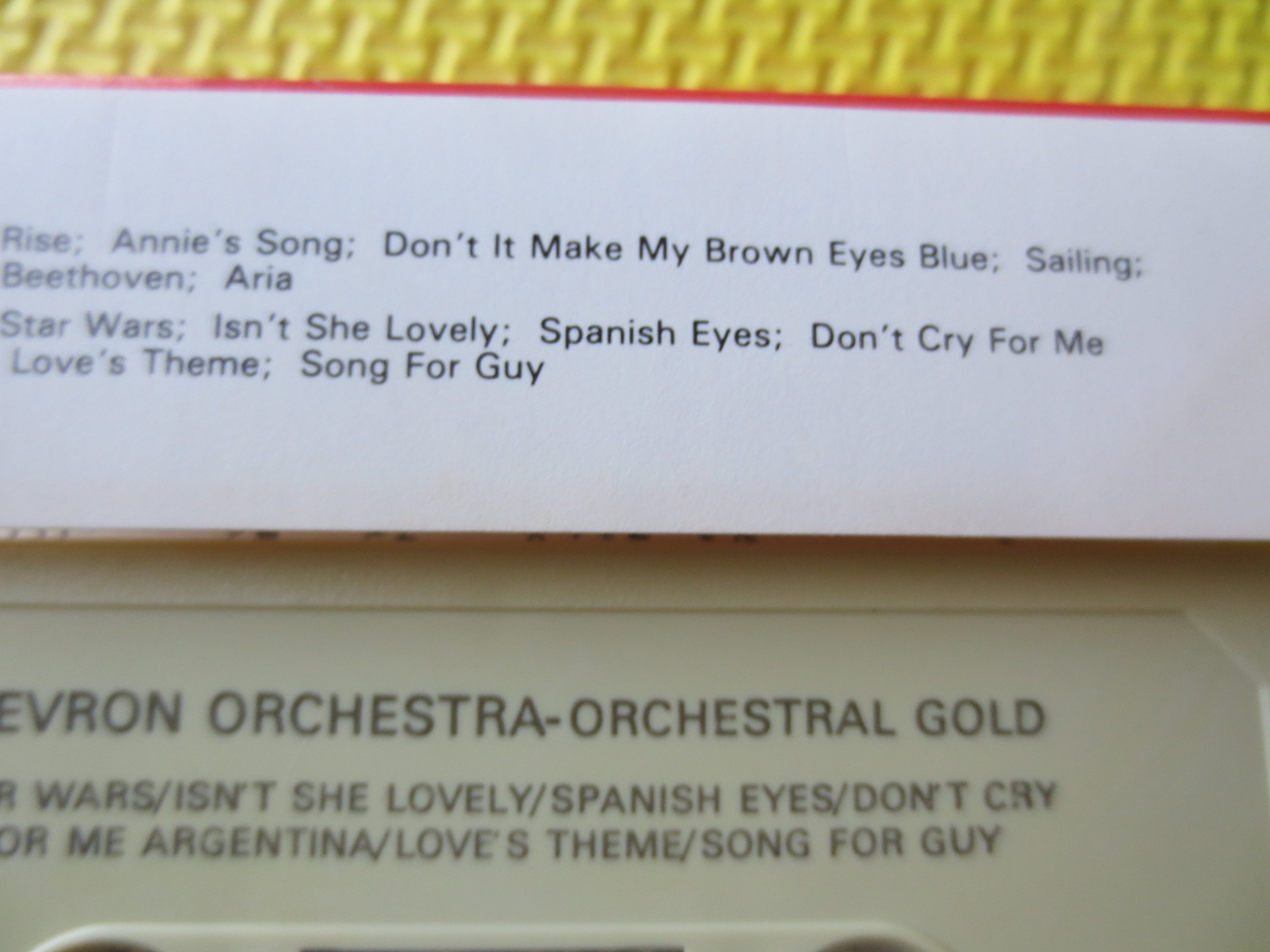 Orchestral Gold (1986) Cassette