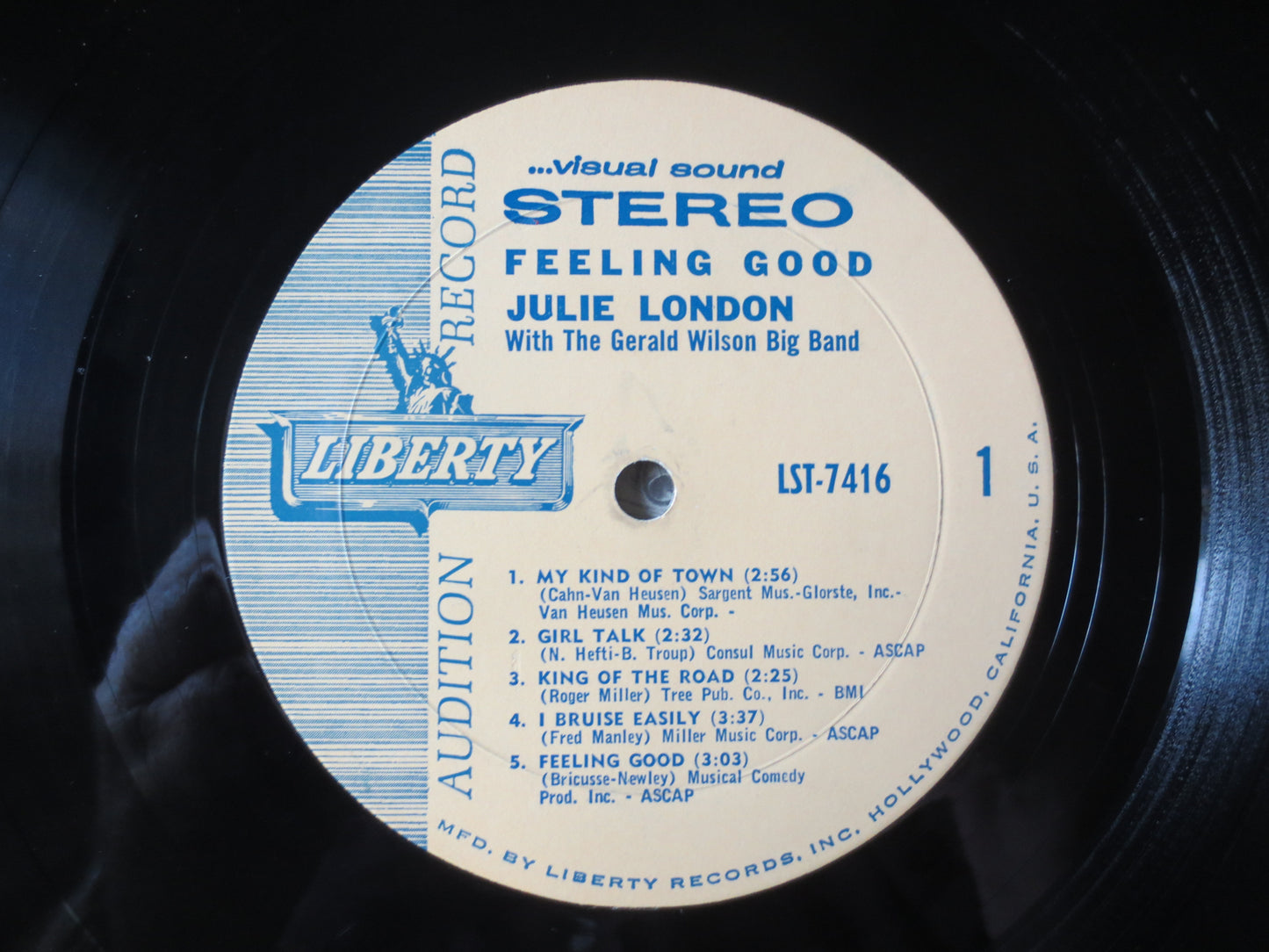 JULIE LONDON, Feeling GOOD, Julie London Record, Julie London Album, Julie London Lp, Jazz Records, Jazz Lps, 1965 Records