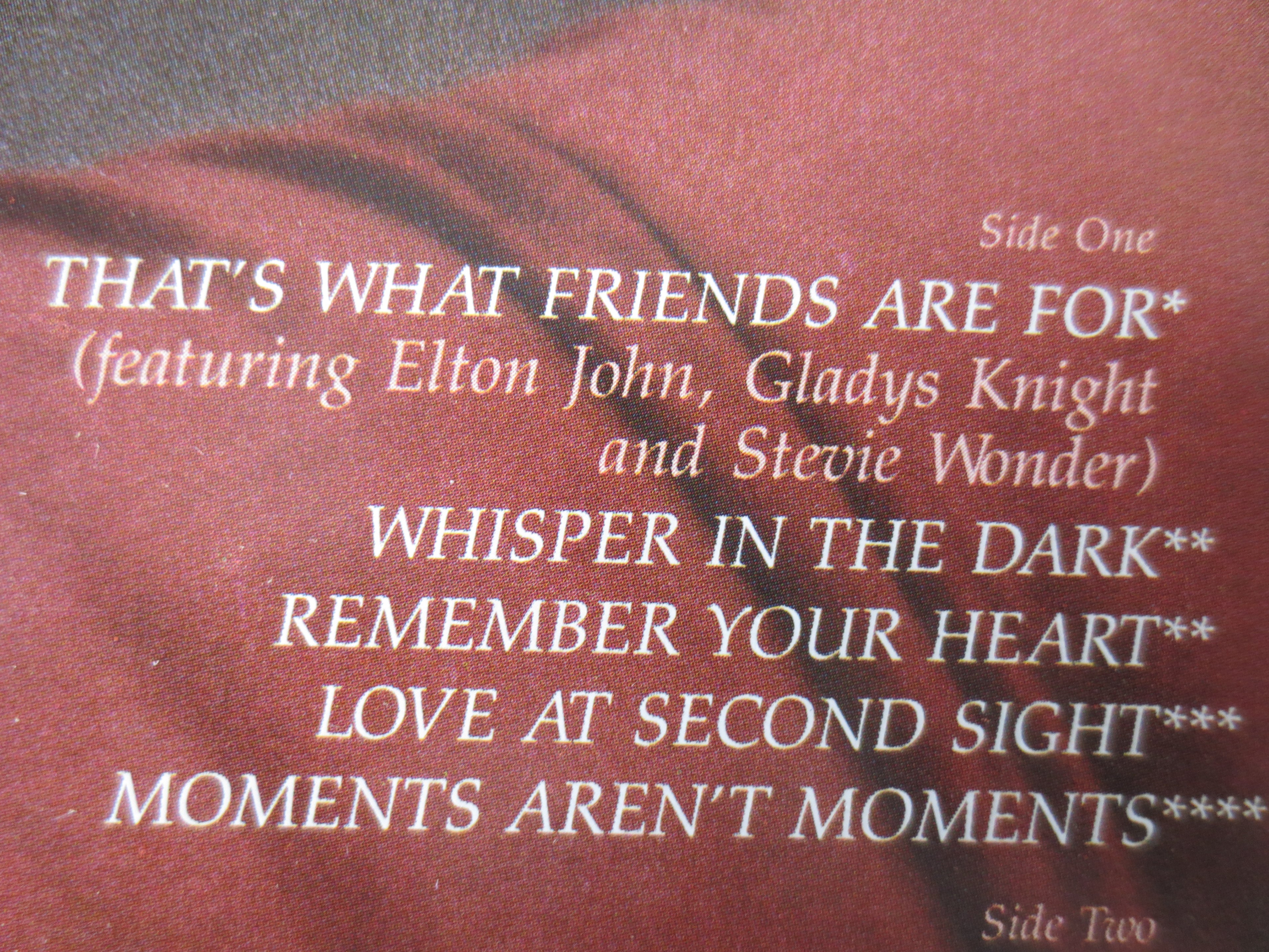 Dionne Warwick – Friends (1985) Vinyl LP 002