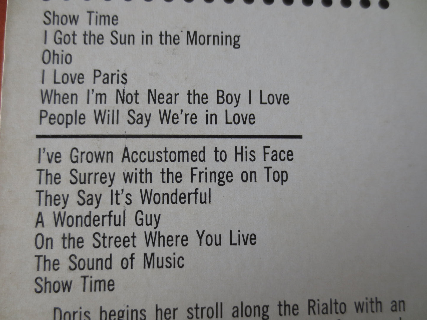 DORIS DAY, Show TIME, Doris Day Records, Doris Day Albums, Jazz Records, Doris Day Vinyl, Vinyl, Record Vinyl, 1960 Records
