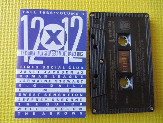 12 X 12, FALL 1986, Volume 3, Rock and Roll Tape, Rock Cassette, Rock Tapes, Tape Cassette, Music Cassette, 1987 Cassette
