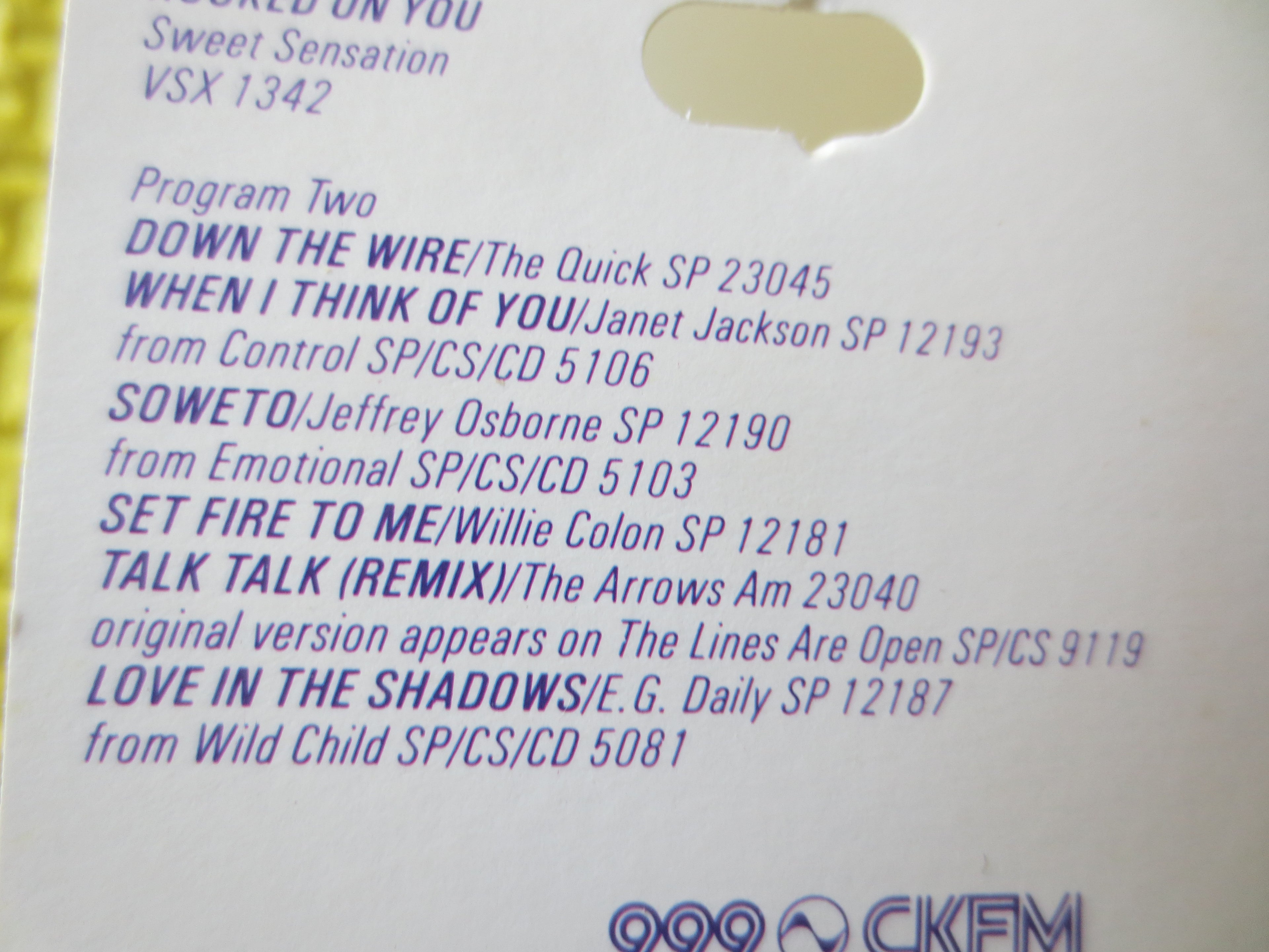 12 x 12 Fall Vol. 3 – 1987 Dance Hits Cassette