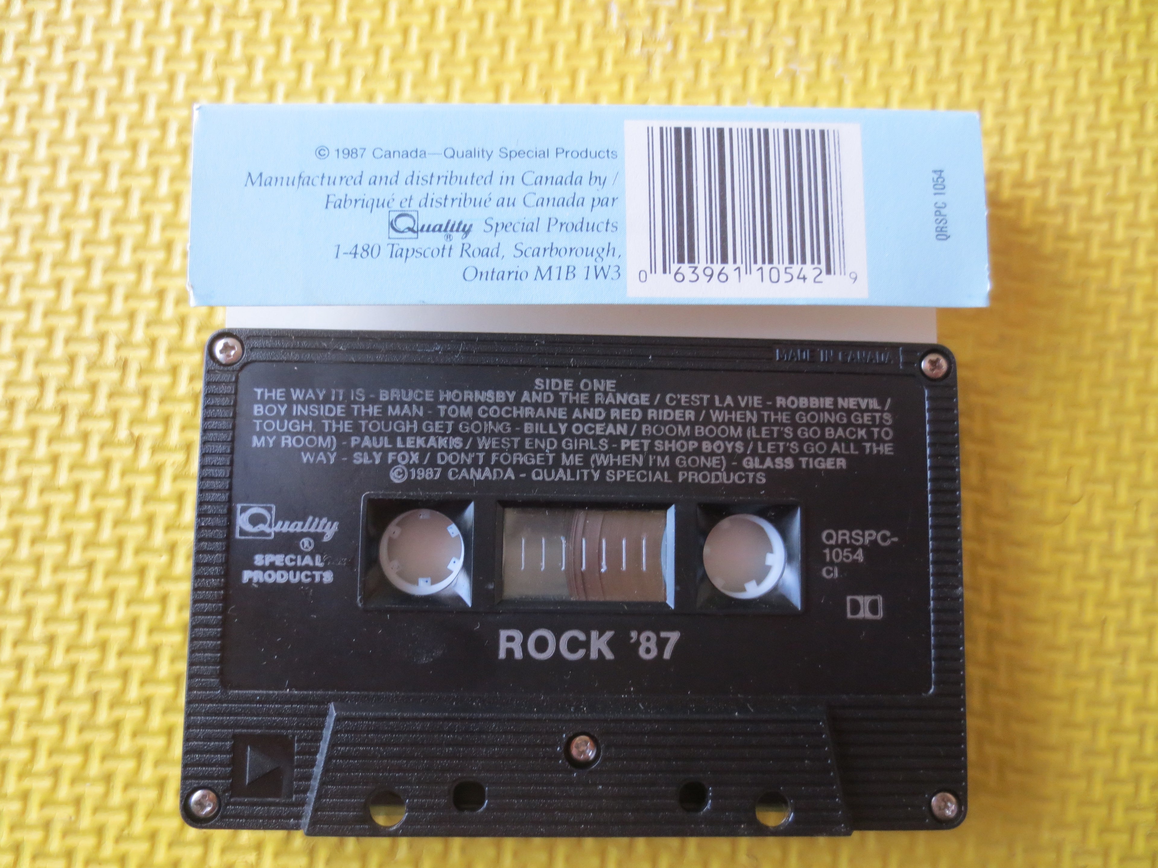 Rock '87 – Pop & Rock Hits (1987) Cassette