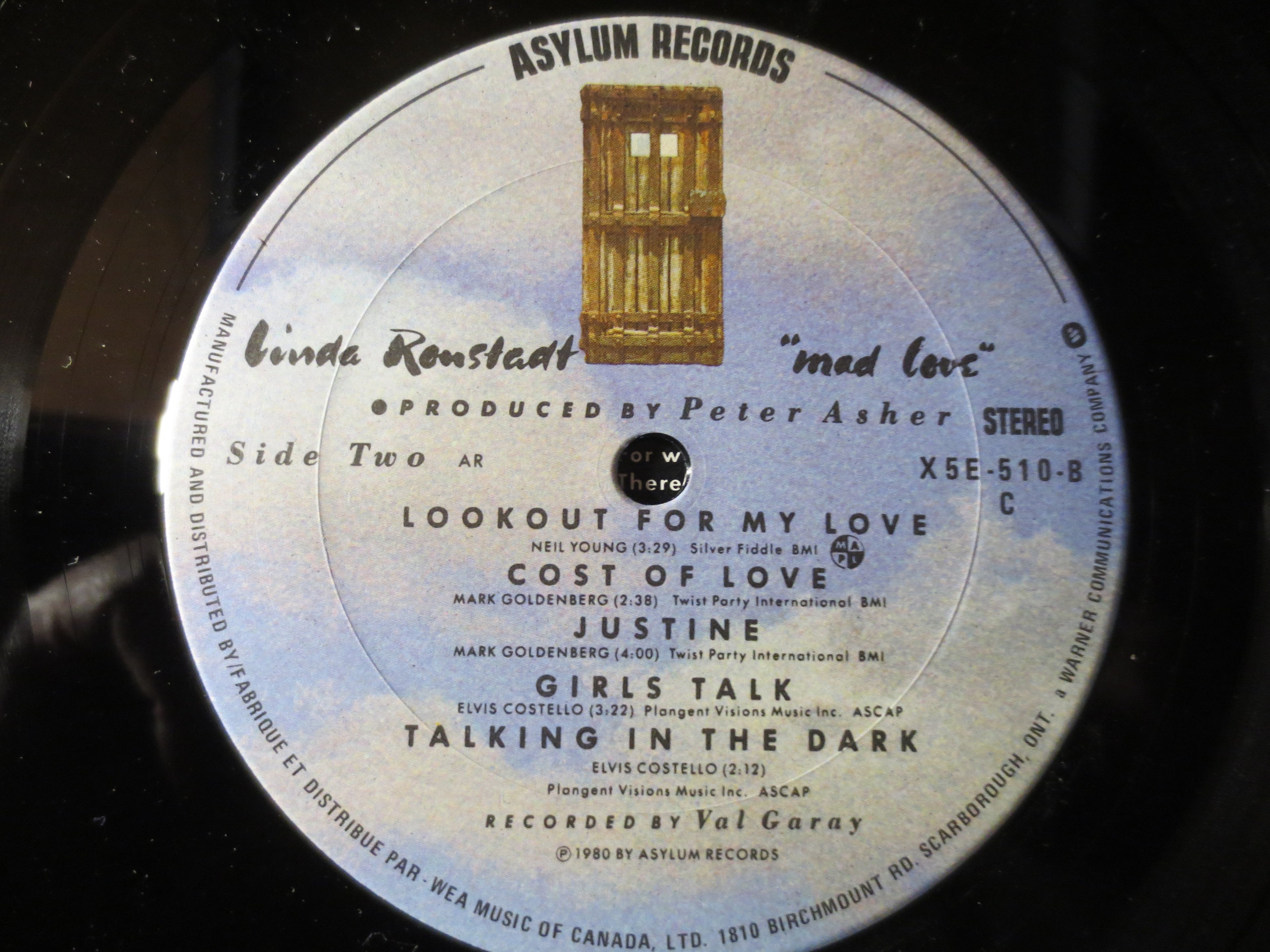 Linda Ronstadt – Mad Love (1980) [Vinyl LP]