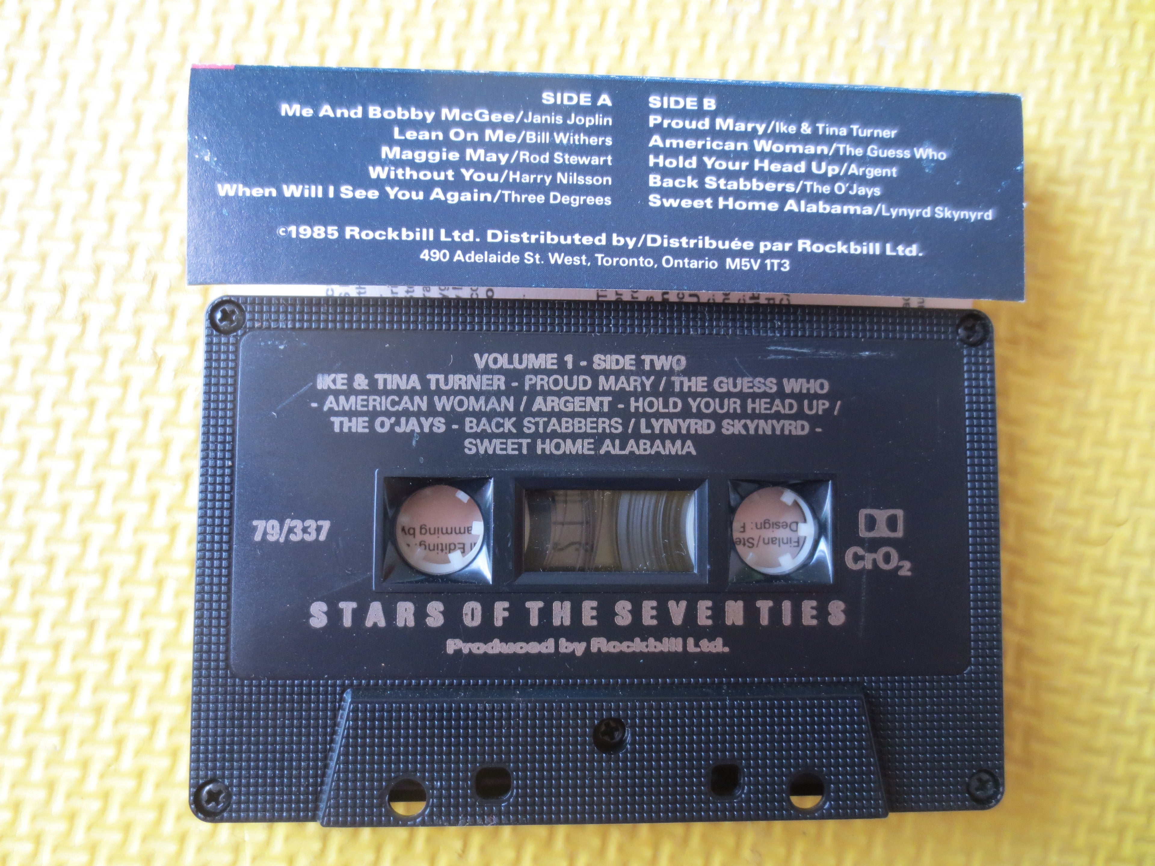 Stars of the Seventies Vol. 1 (1985) Cassette