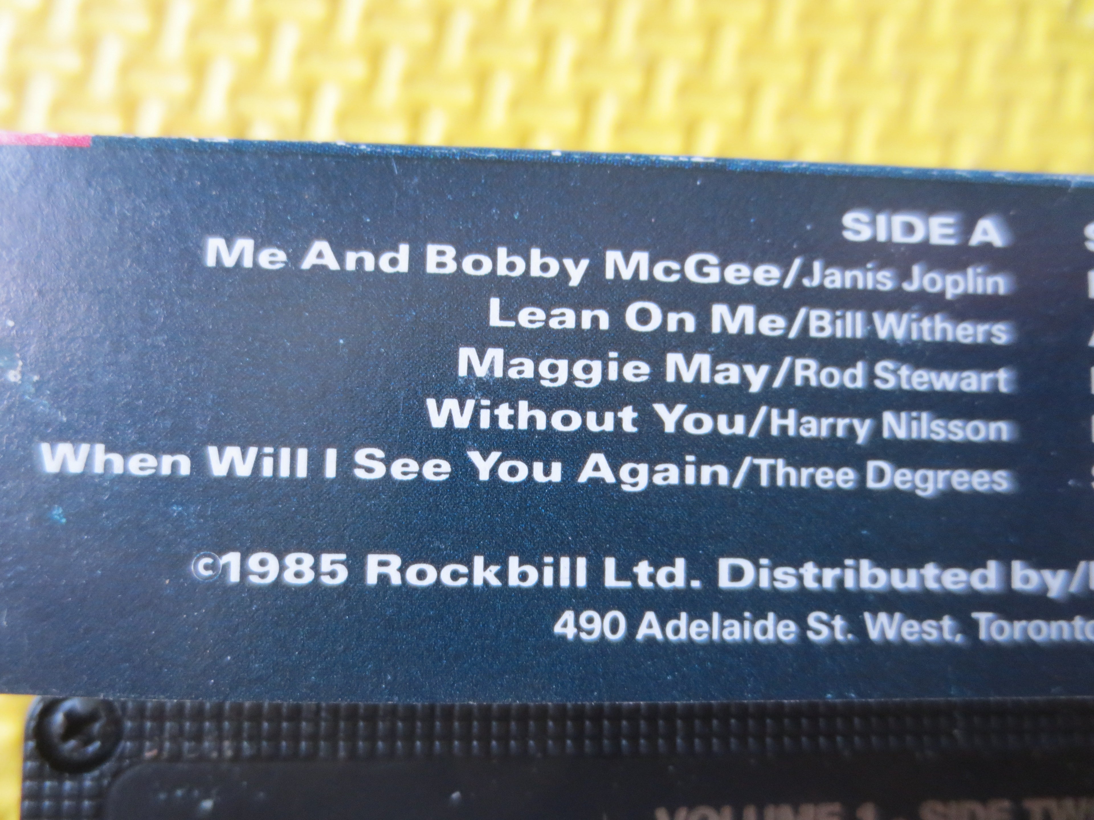 Stars of the Seventies Vol. 1 (1985) Cassette