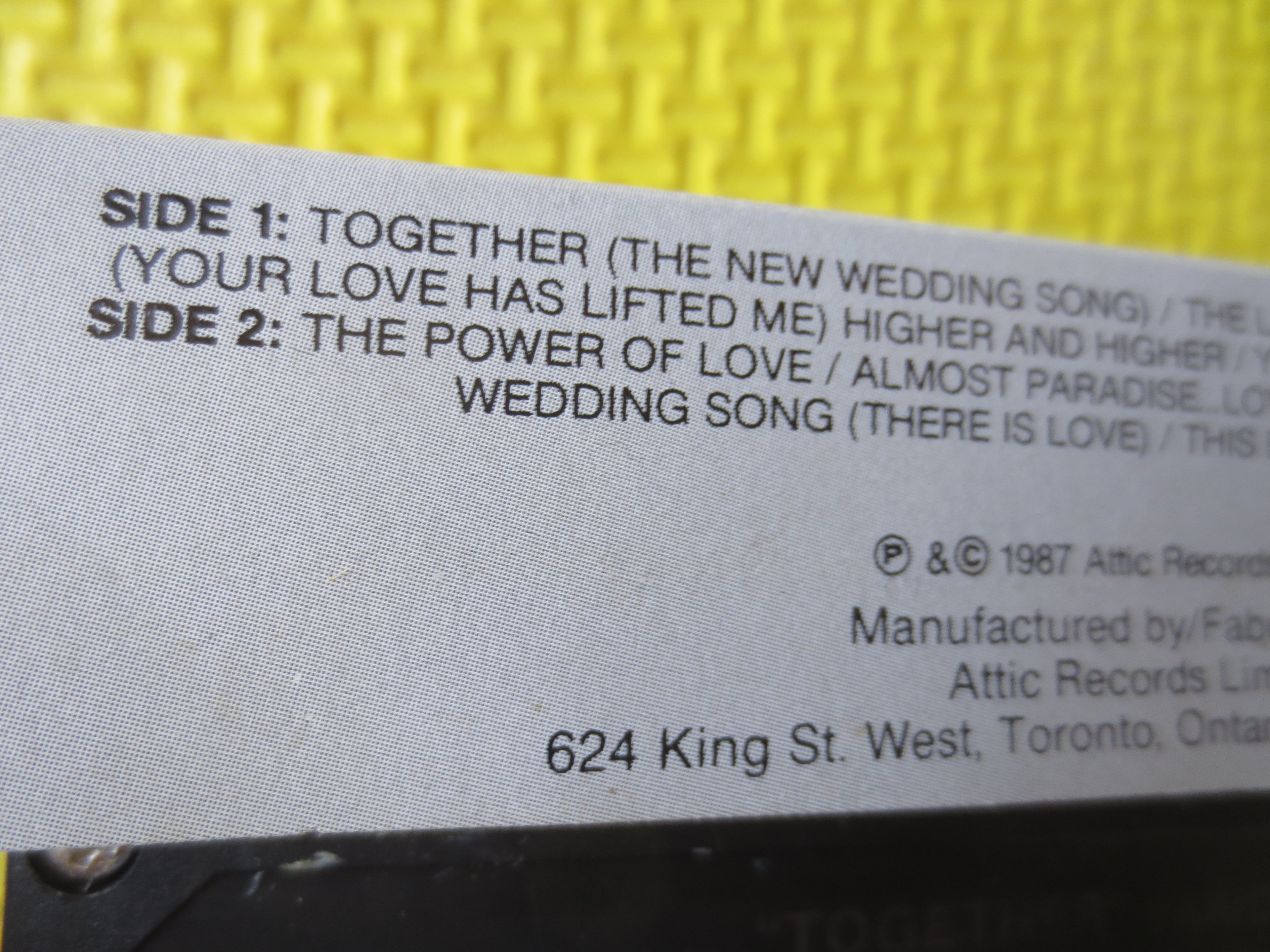 Together – Love Songs (1987) Cassette